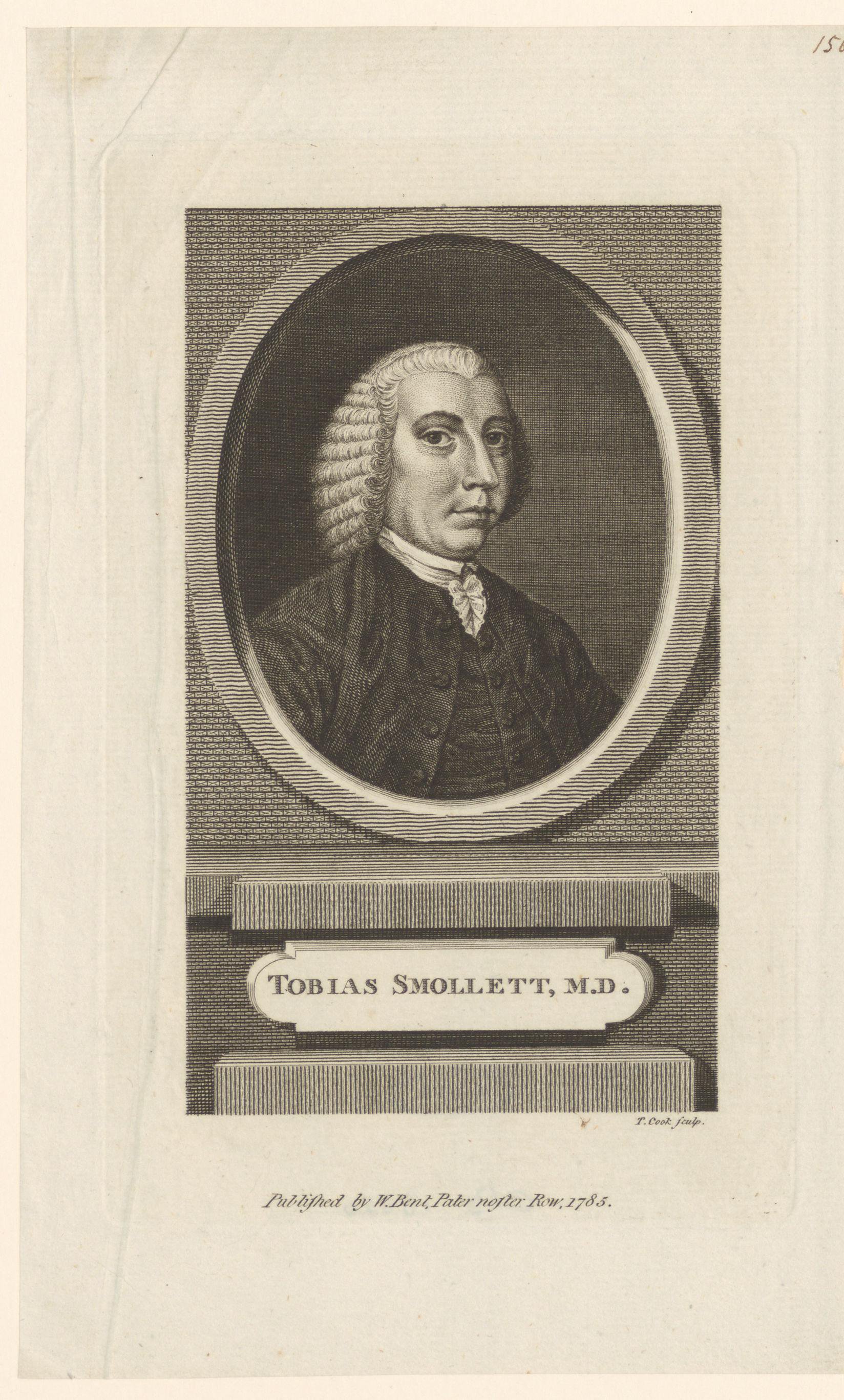 Portret van Tobias Smollett