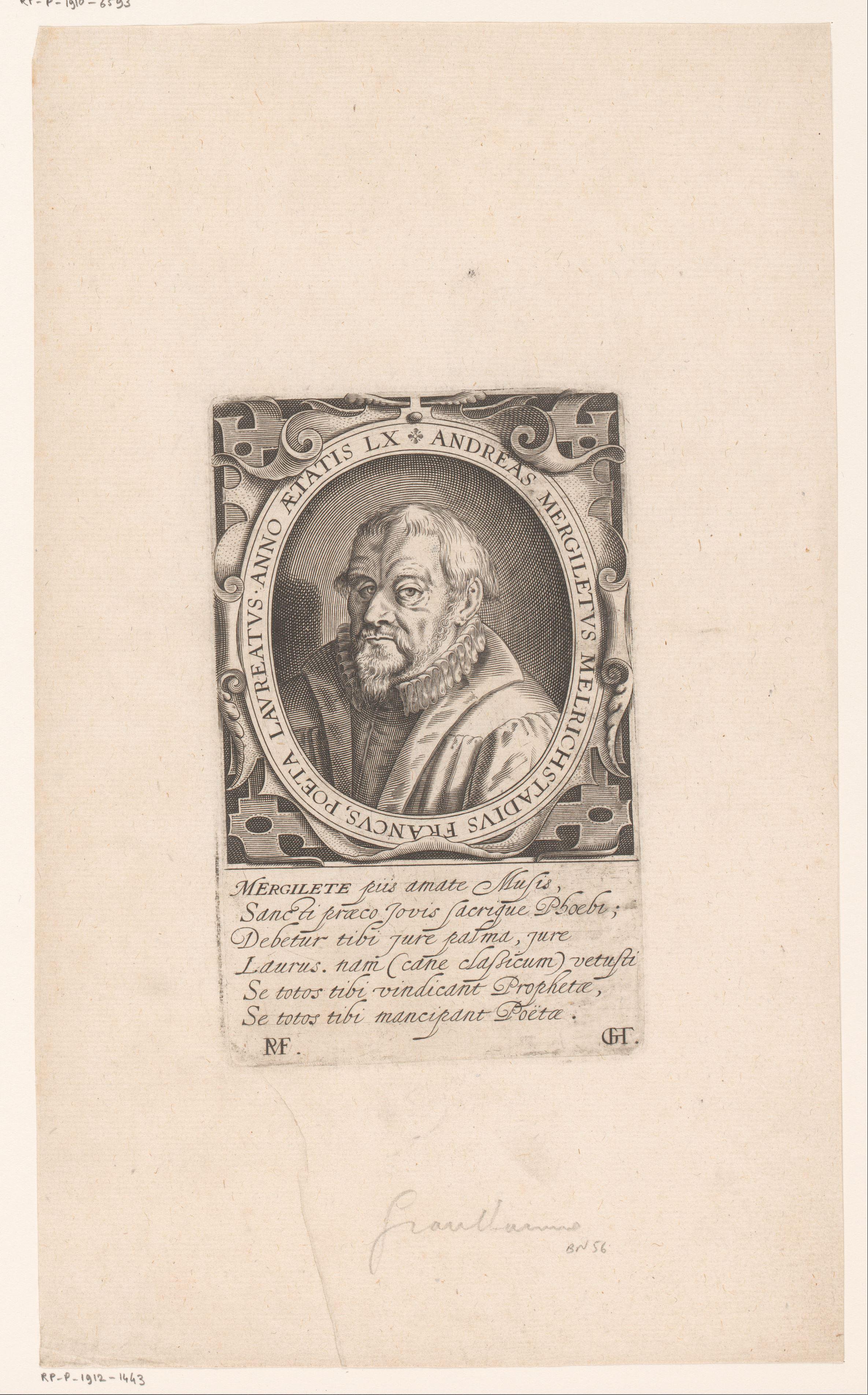 Portret van Andreas Mergilet