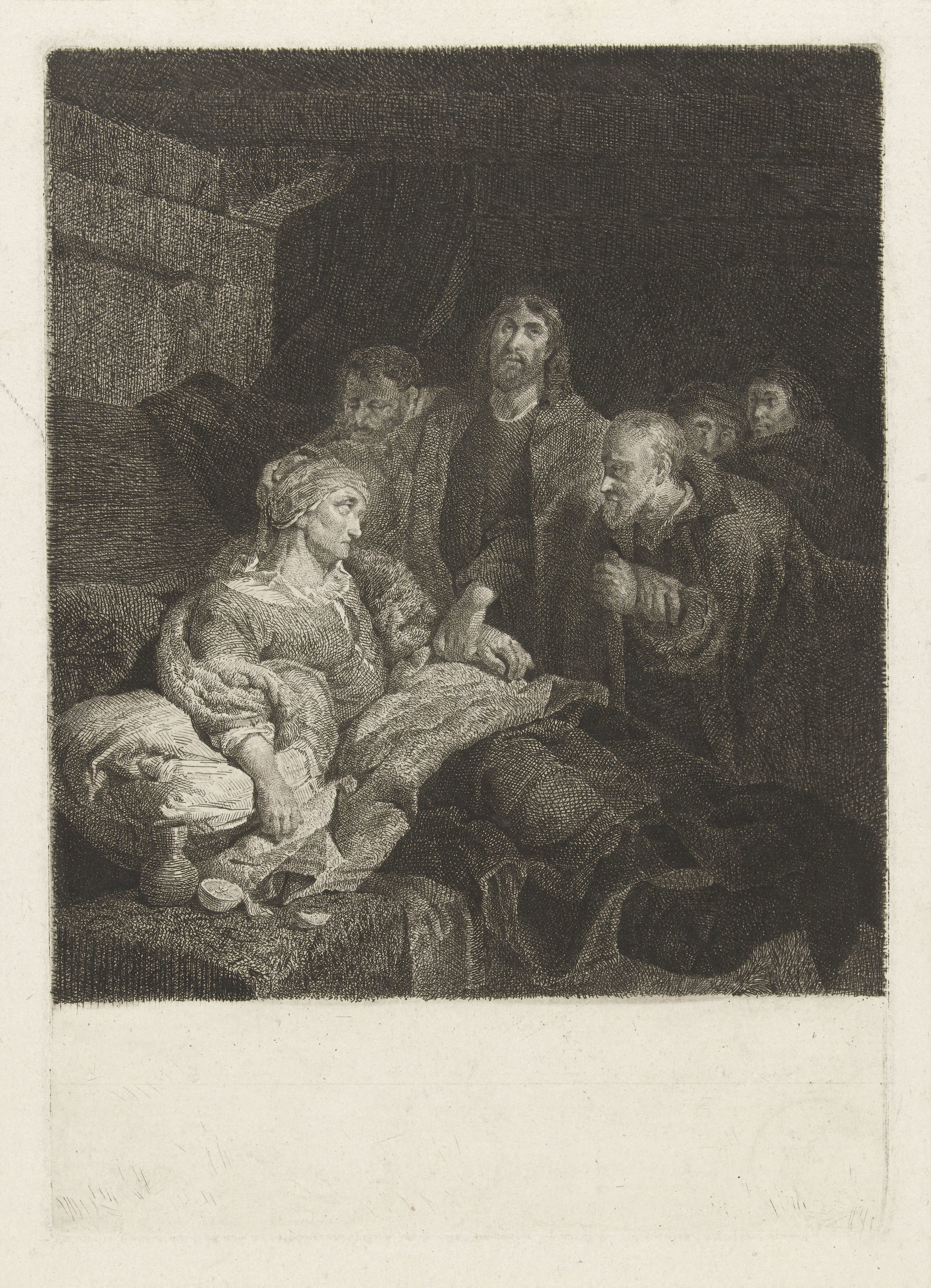 Christus geneest de schoonmoeder van Petrus