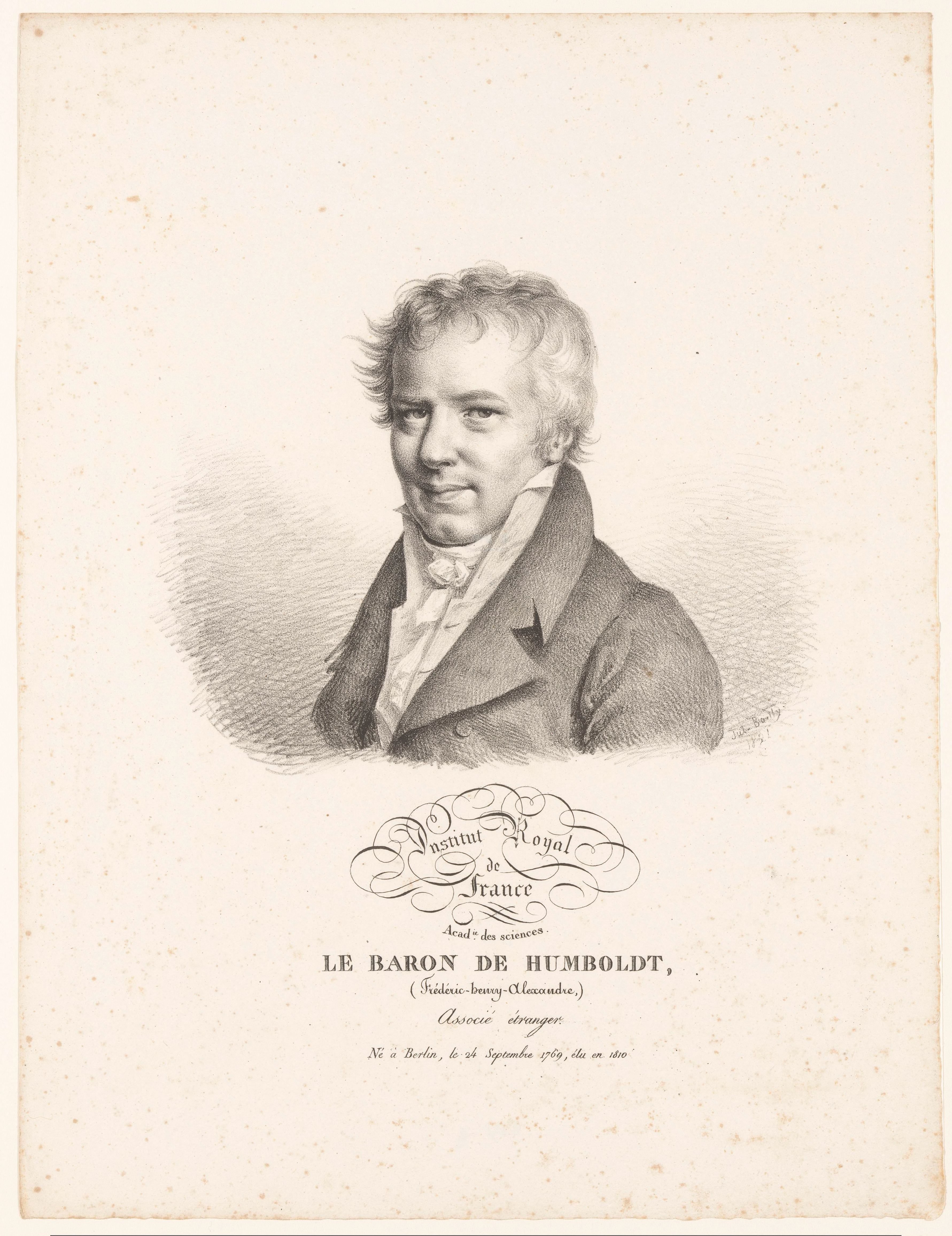 Portret van de natuuronderzoeker Alexander von Humboldt