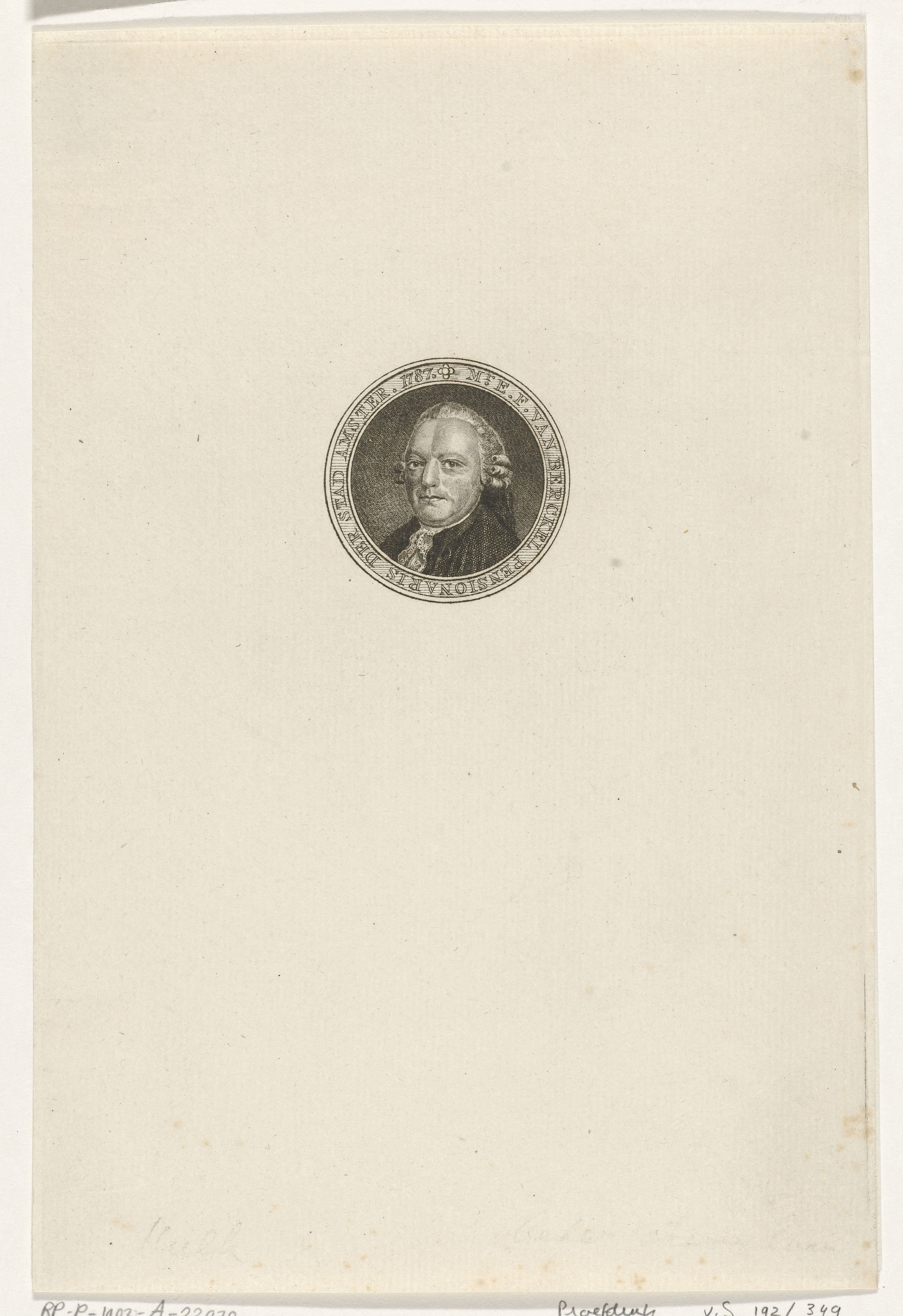 Portret van Engelbert François van Berckel