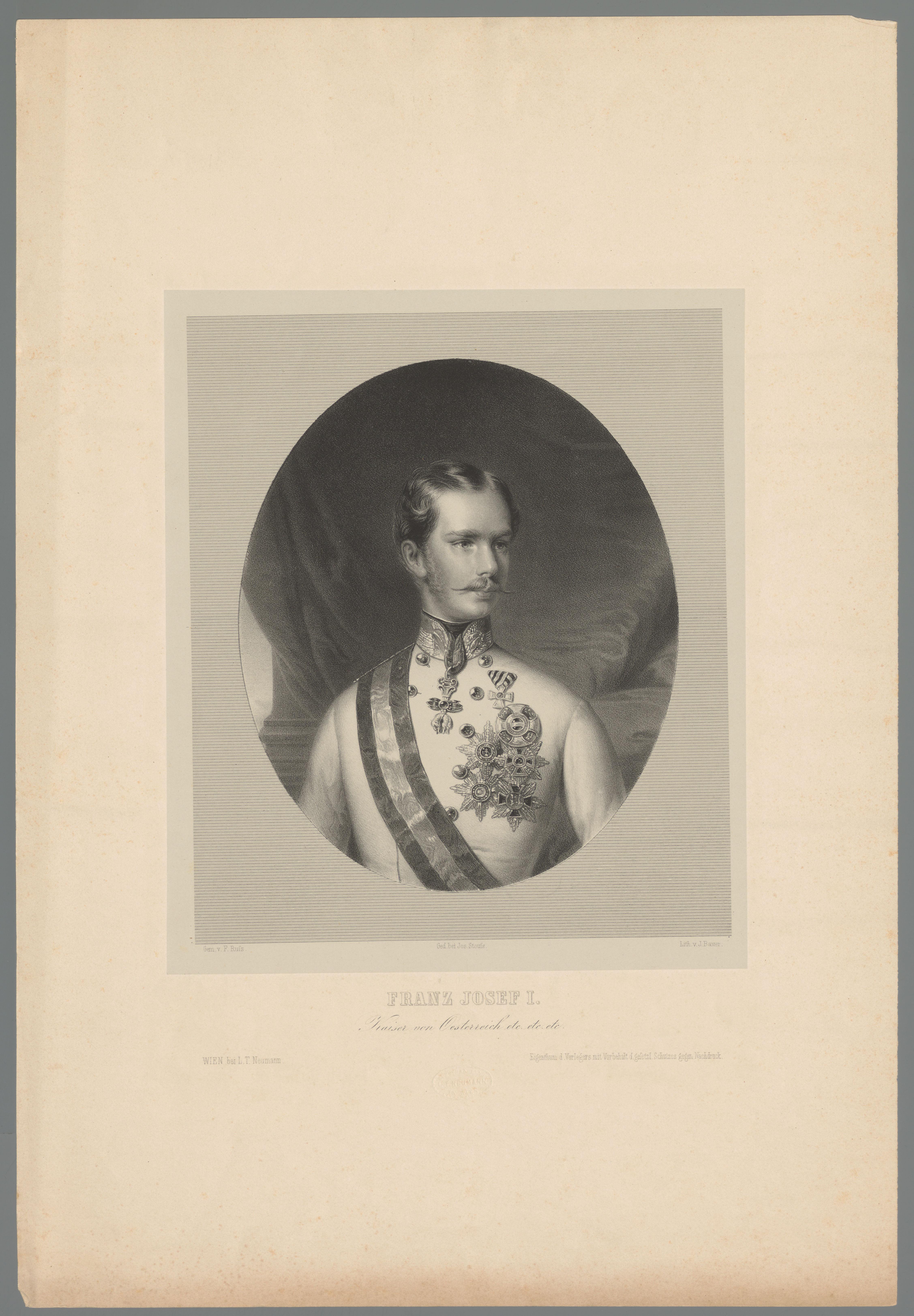 Portret van Franz Jozef I van Oostenrijk