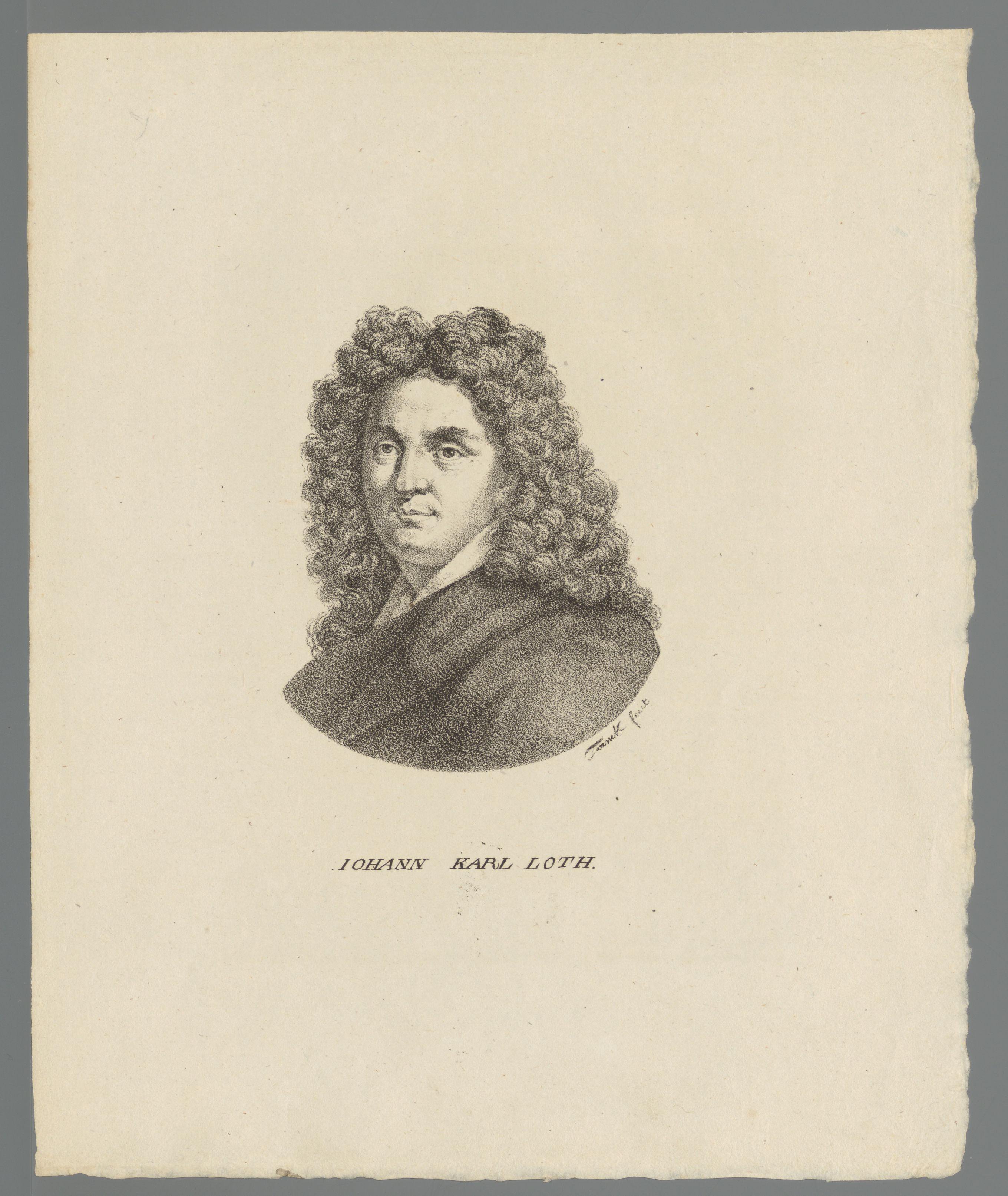 Portret van Johann Carl Loth