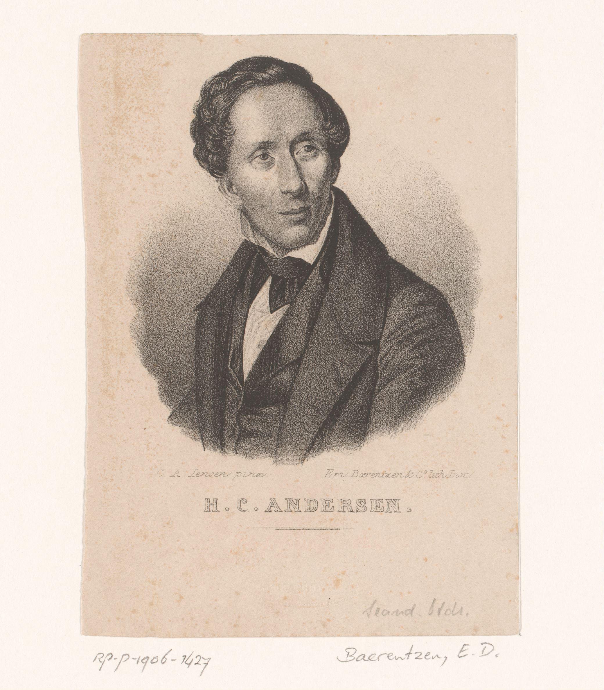 Portret van Hans Christian Andersen