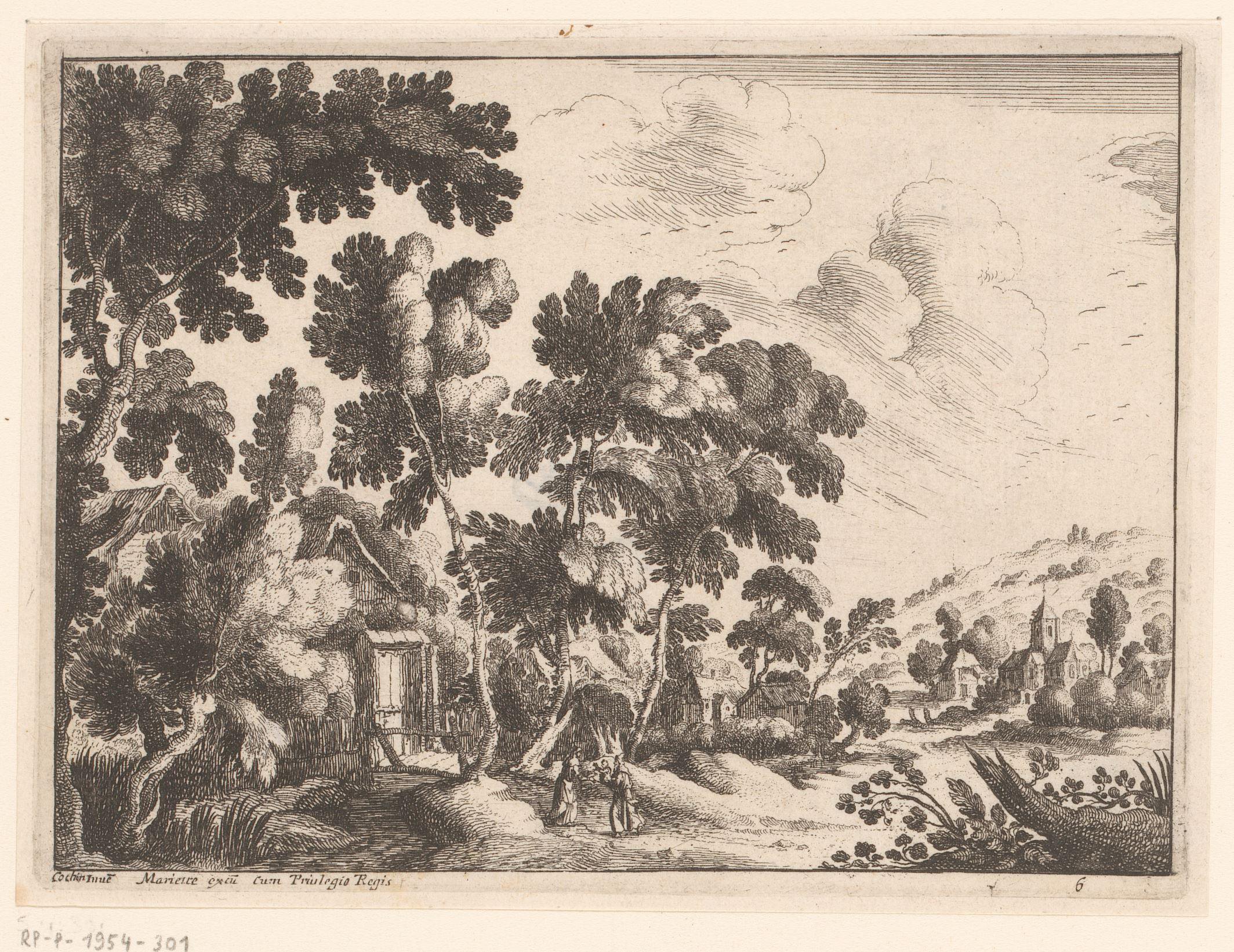 Landschap met gezin