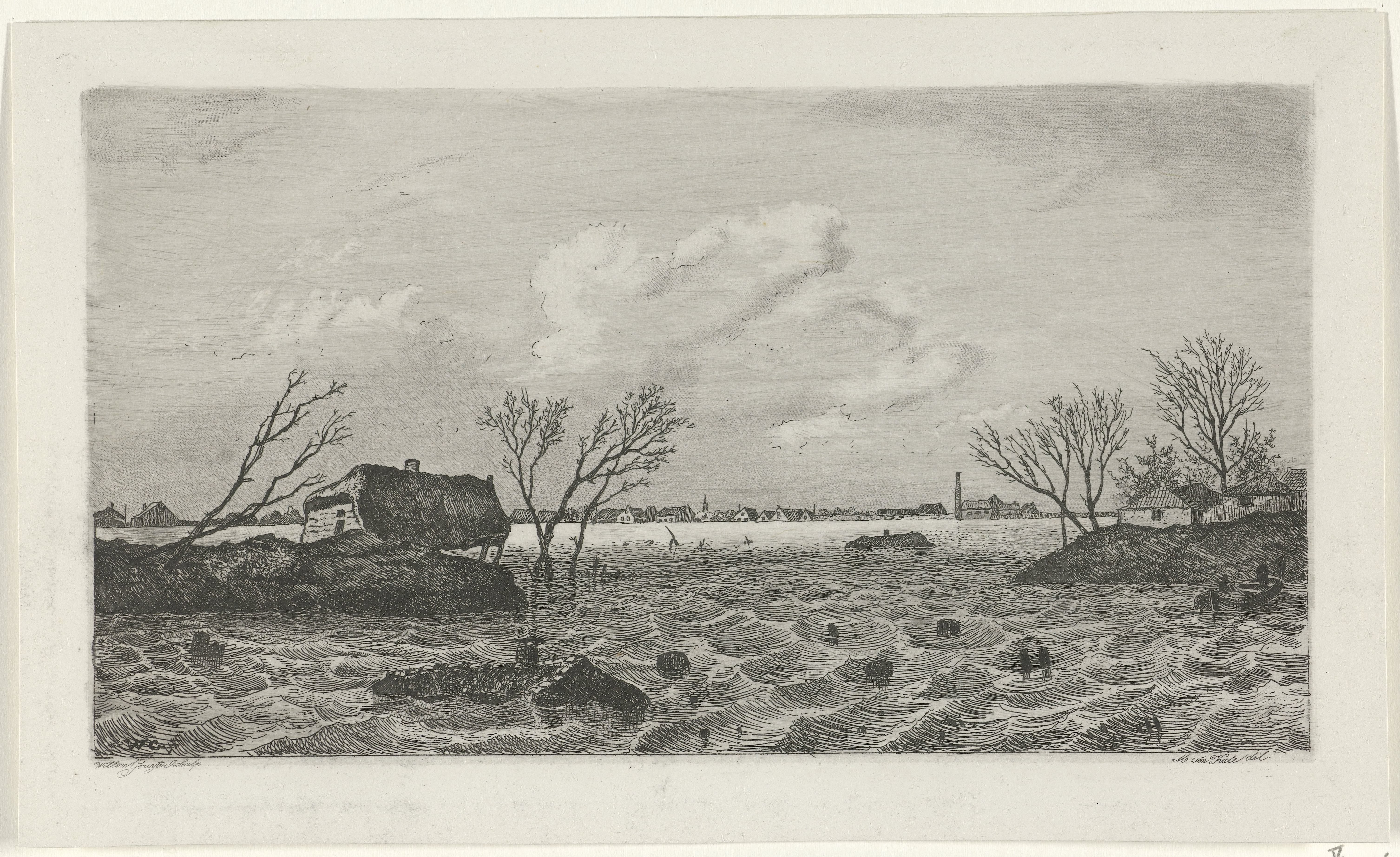Dijkdoorbraak bij Dreumel, 1855