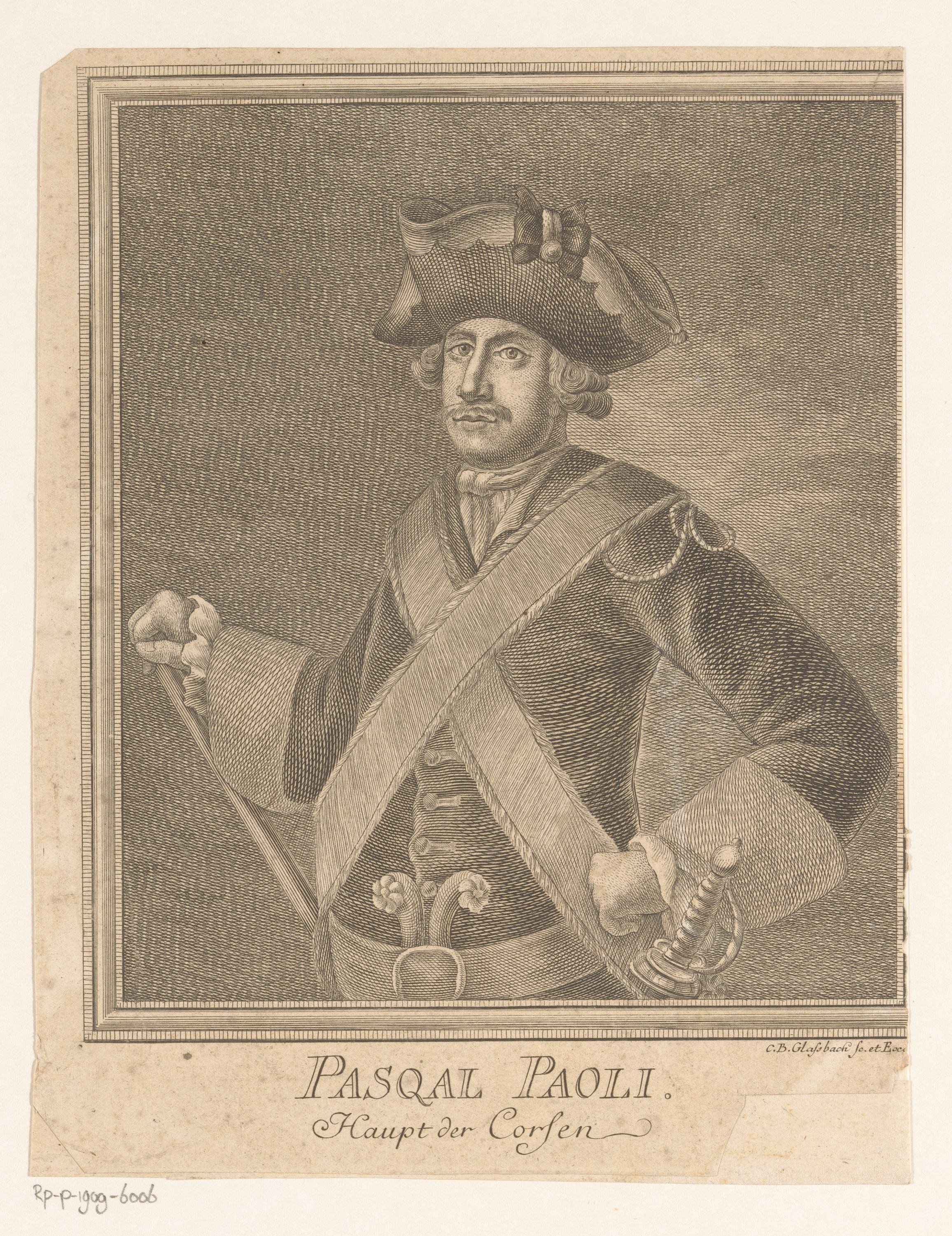 Portret van Pascal Paoli