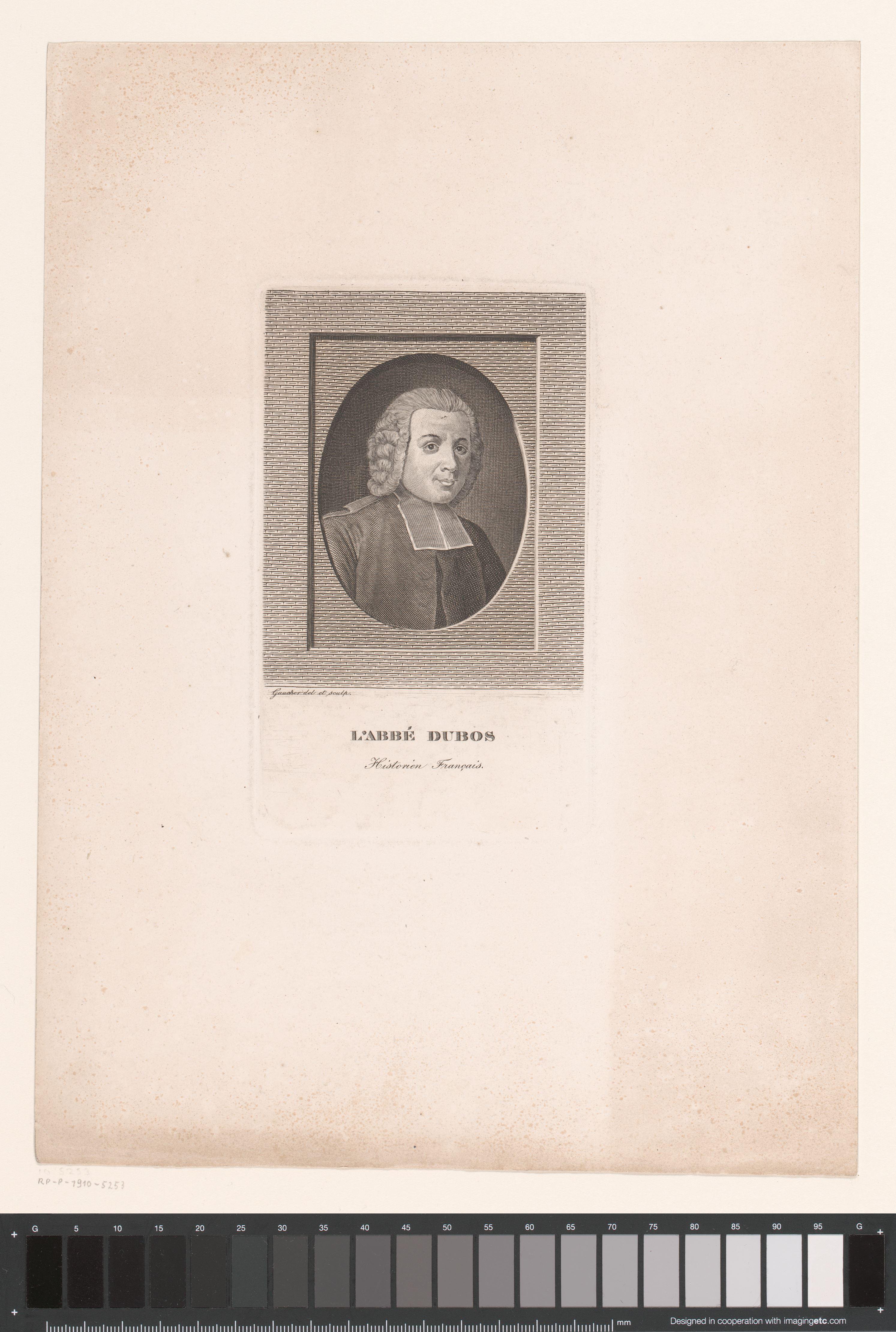 Portret van Jean-Baptiste Dubos