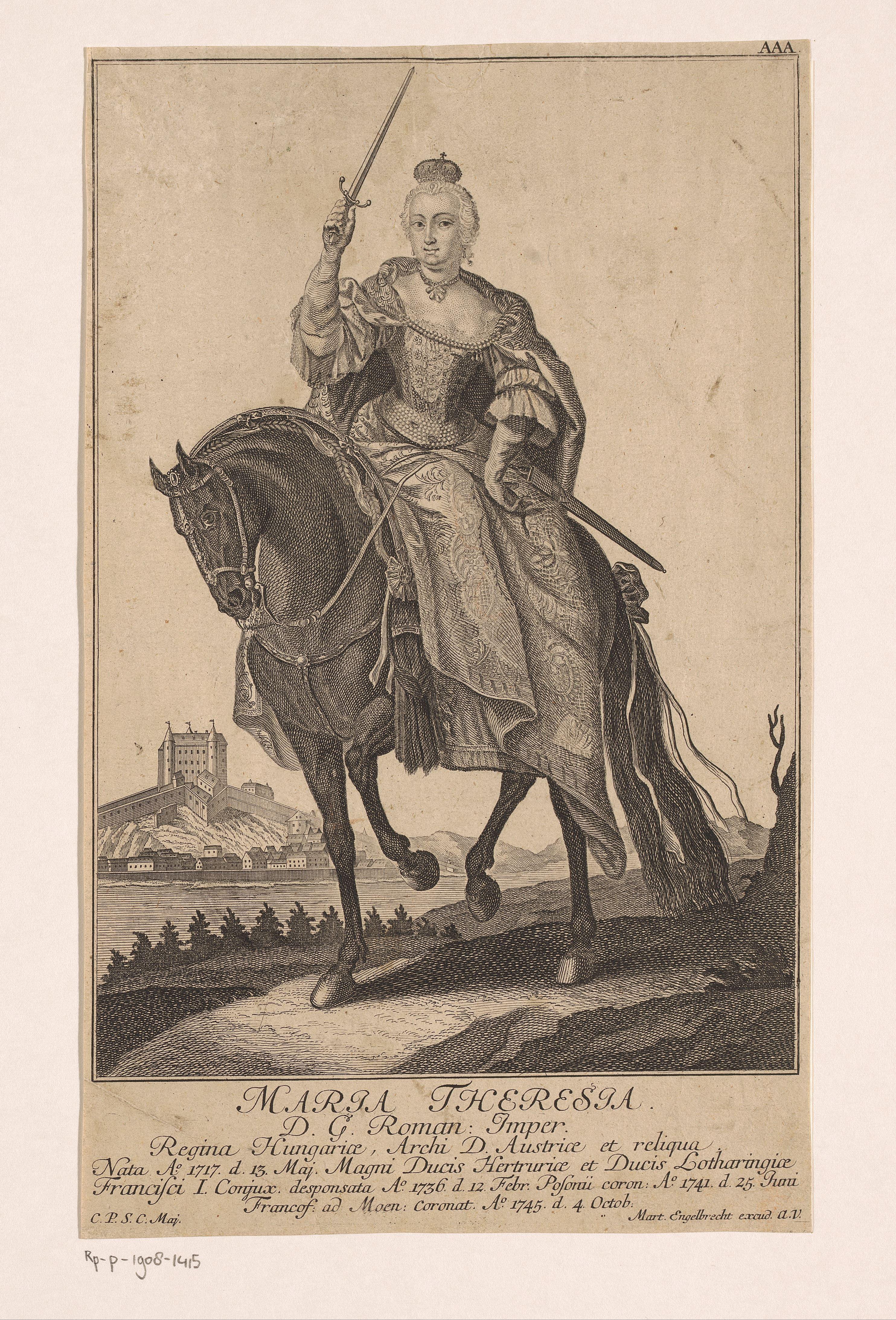 Portret van Maria Theresia