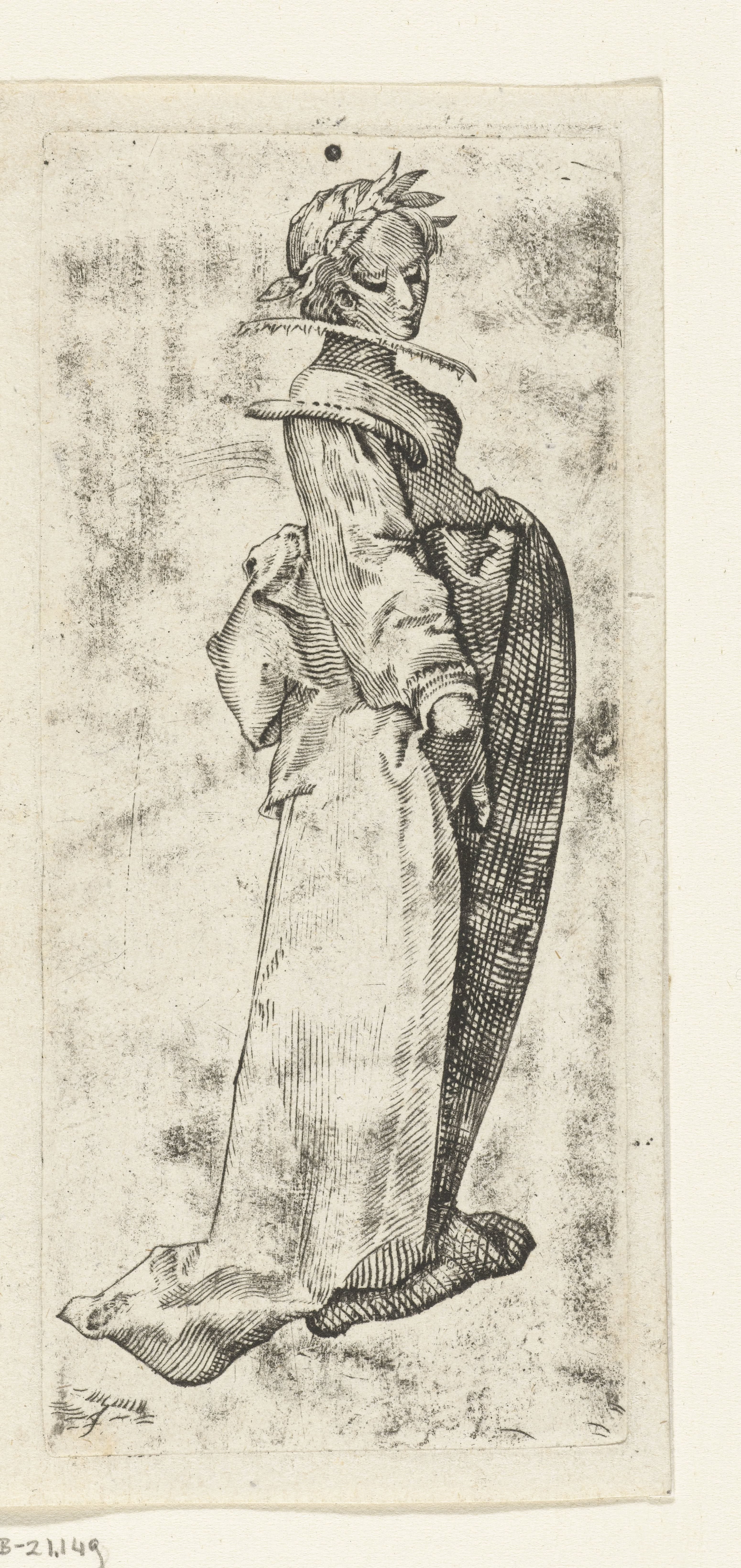 Vrouw met lauwerkrans