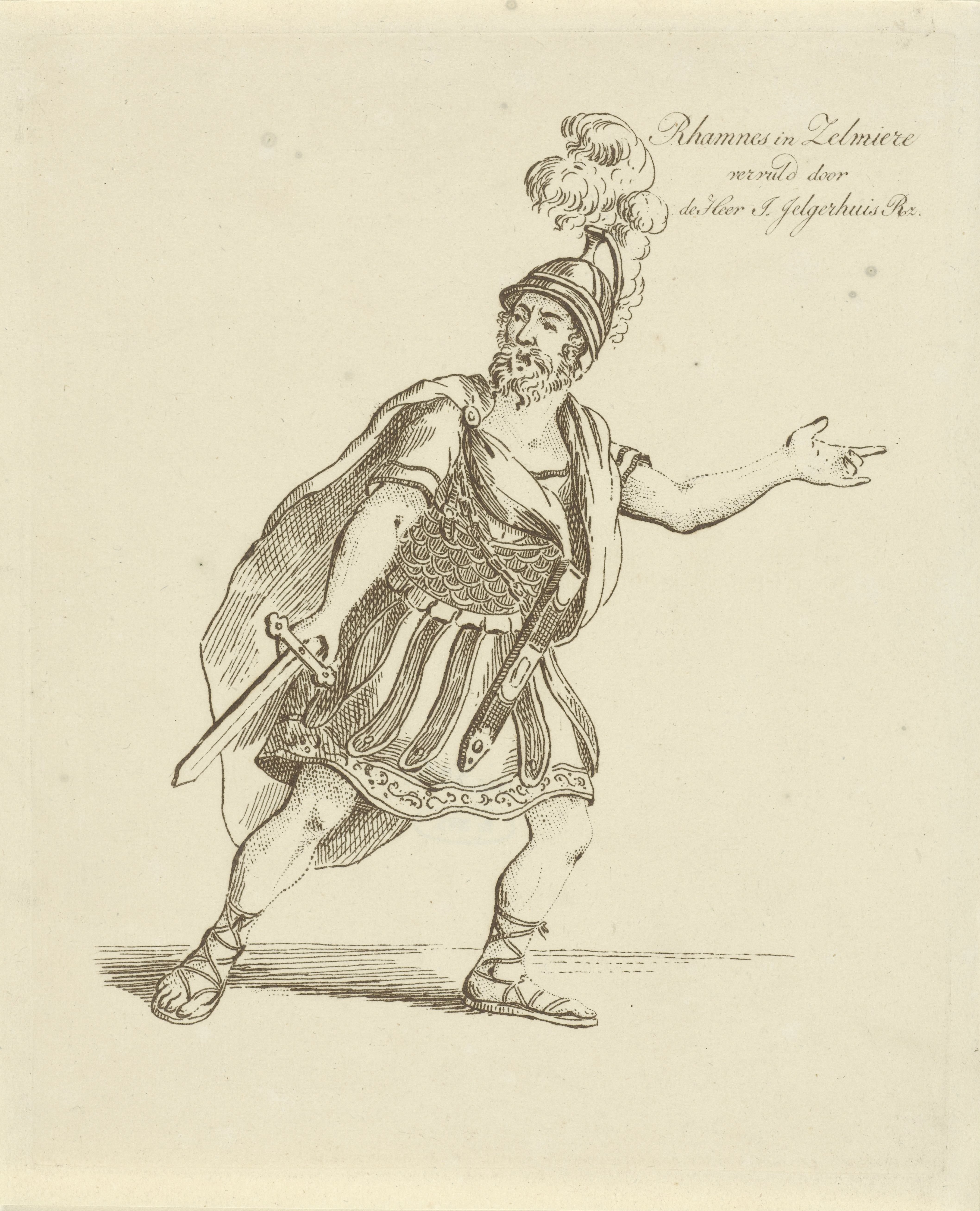 Johannes Jelgerhuis in de rol van Rhamnes