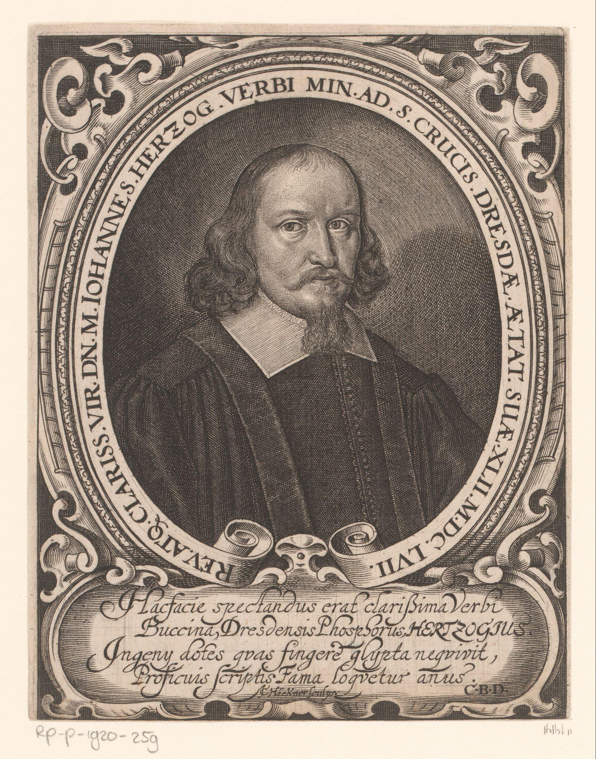 Portret van Johann Hertzogk op 42-jarige leeftijd