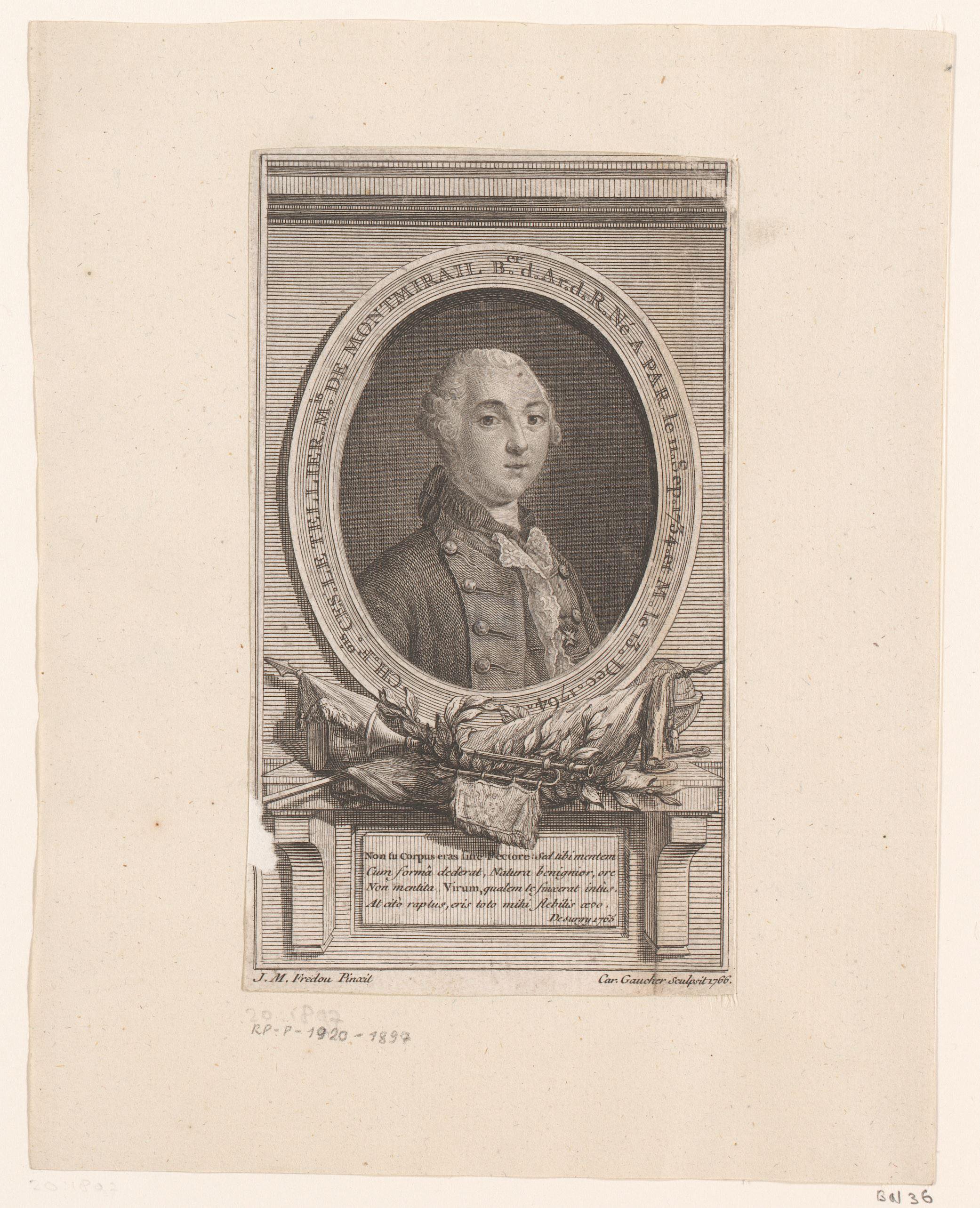 Portret van Charles-François-César Le Tellier de Montmirail