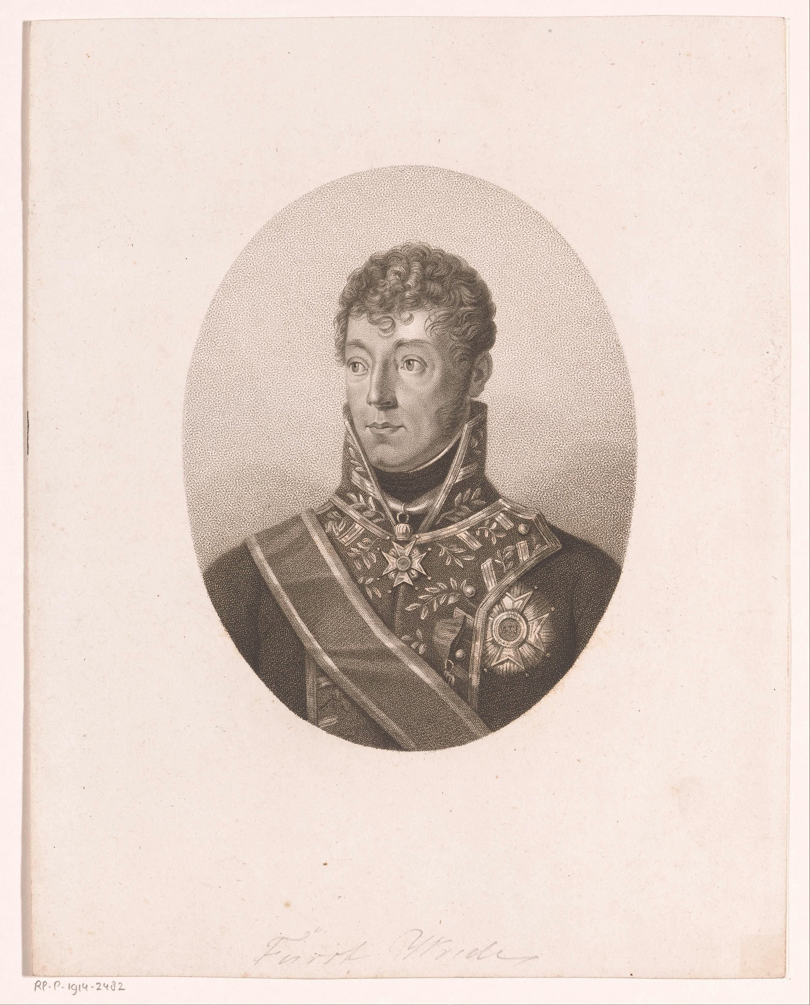 Portret van Carl Philipp von Wrede