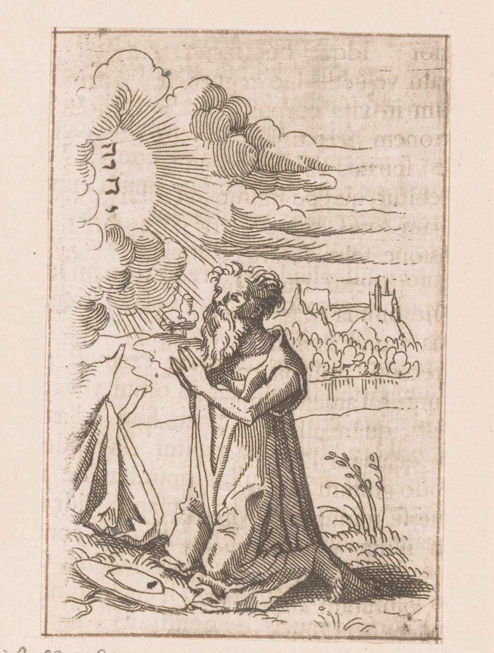 Heilige Hieronymus biddend