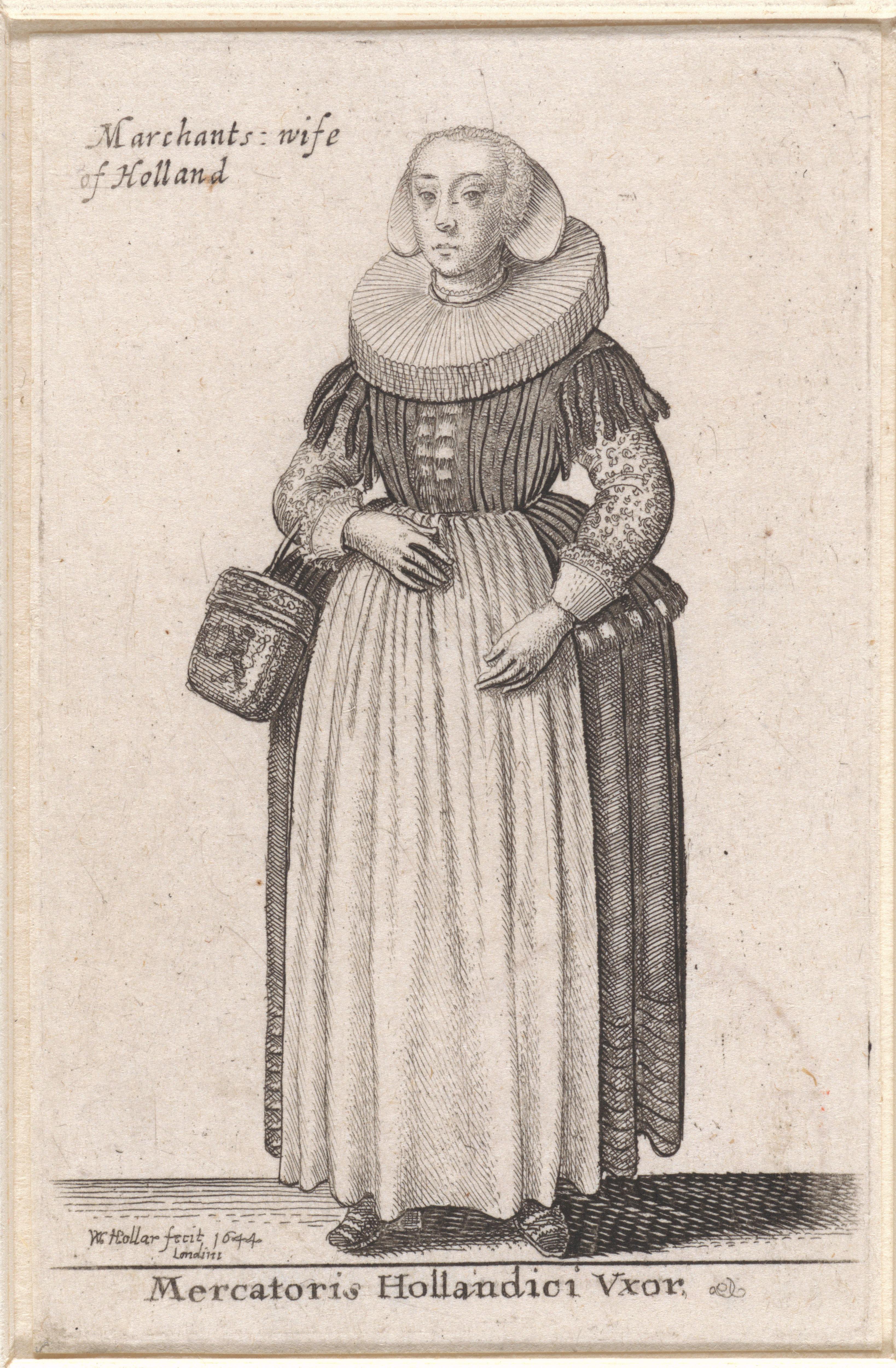 Mercatoris Hollandici Vxor / Merchants wife of Holland