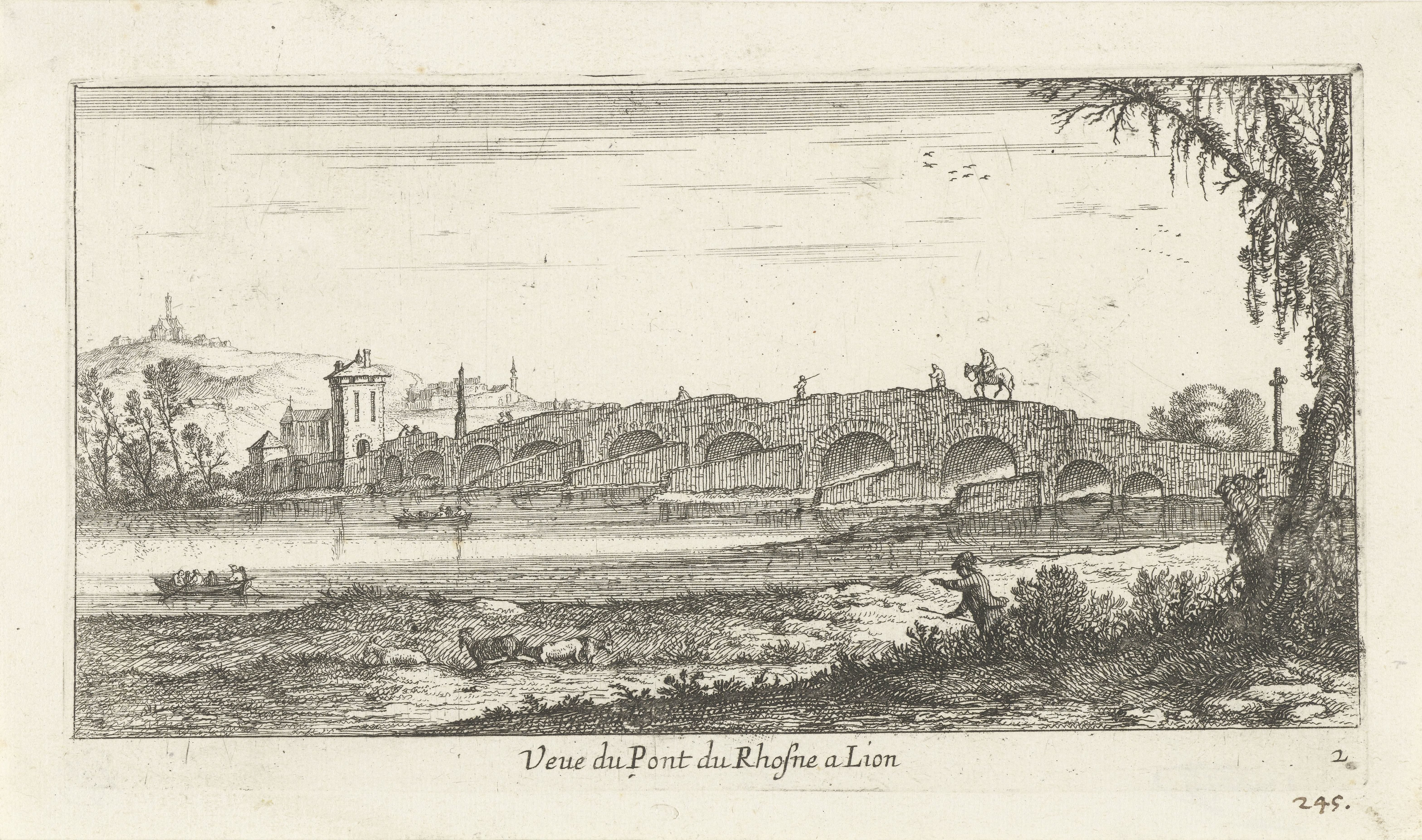 Brug over de Rhône nabij Lion