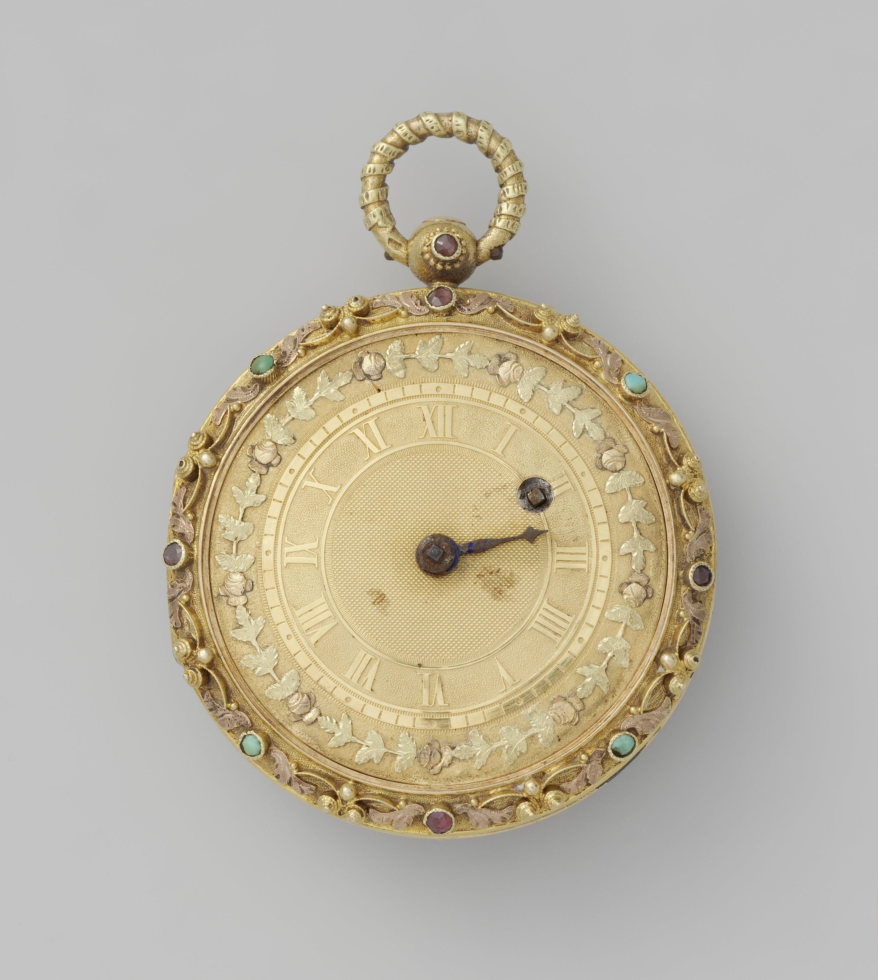 Horloge met bloemen