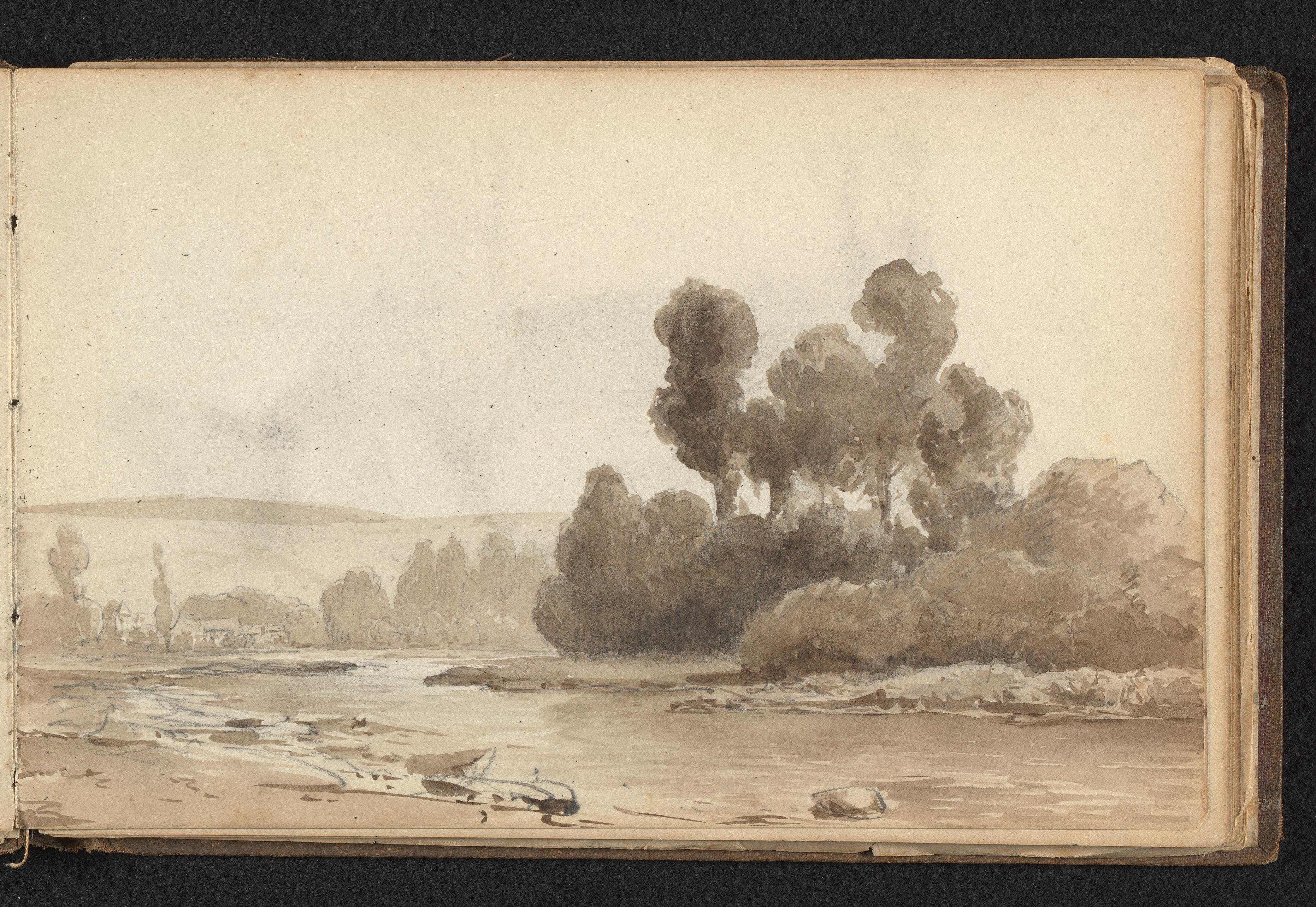 Landschap met rivier