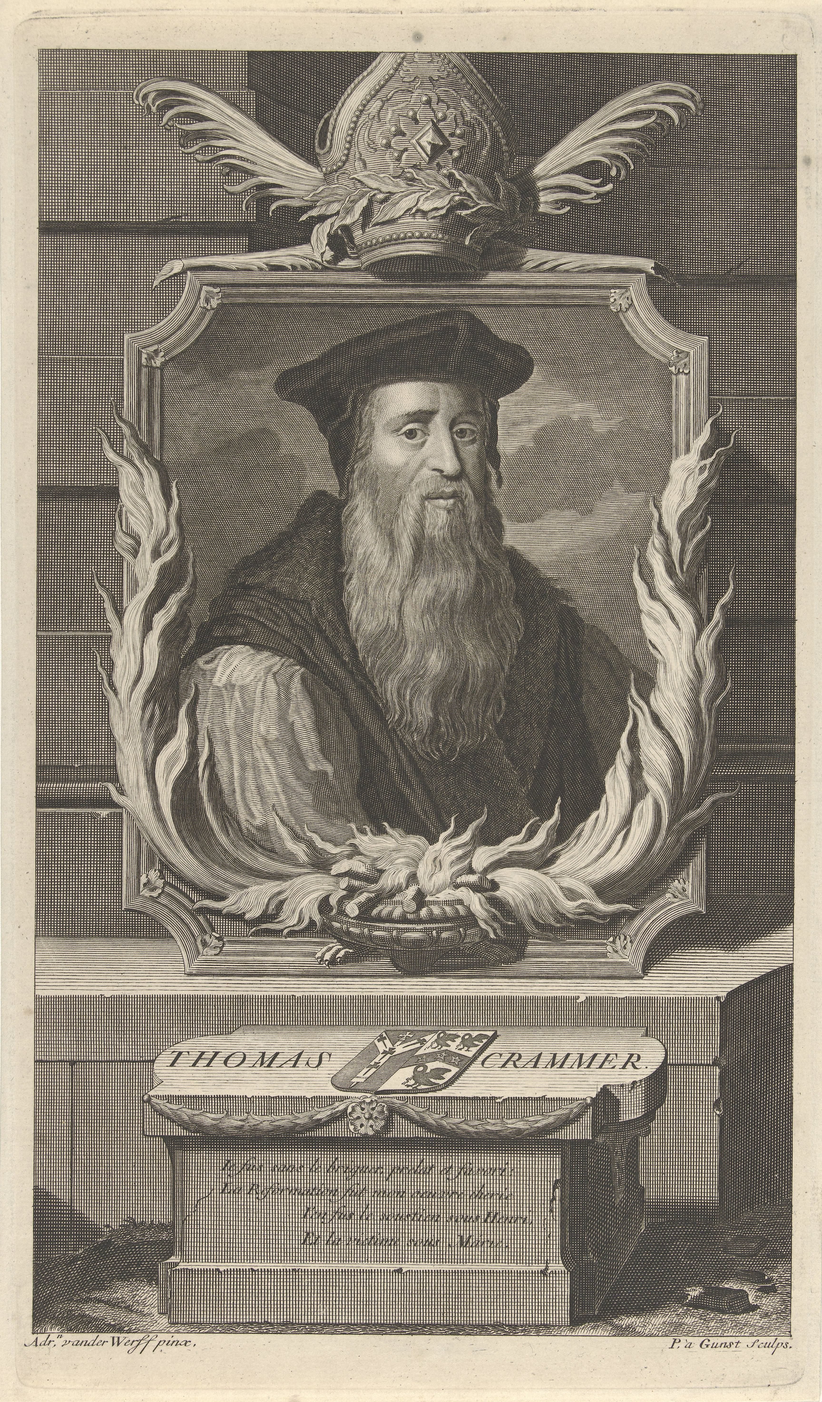 Portret van aartsbisschop Thomas Cranmer