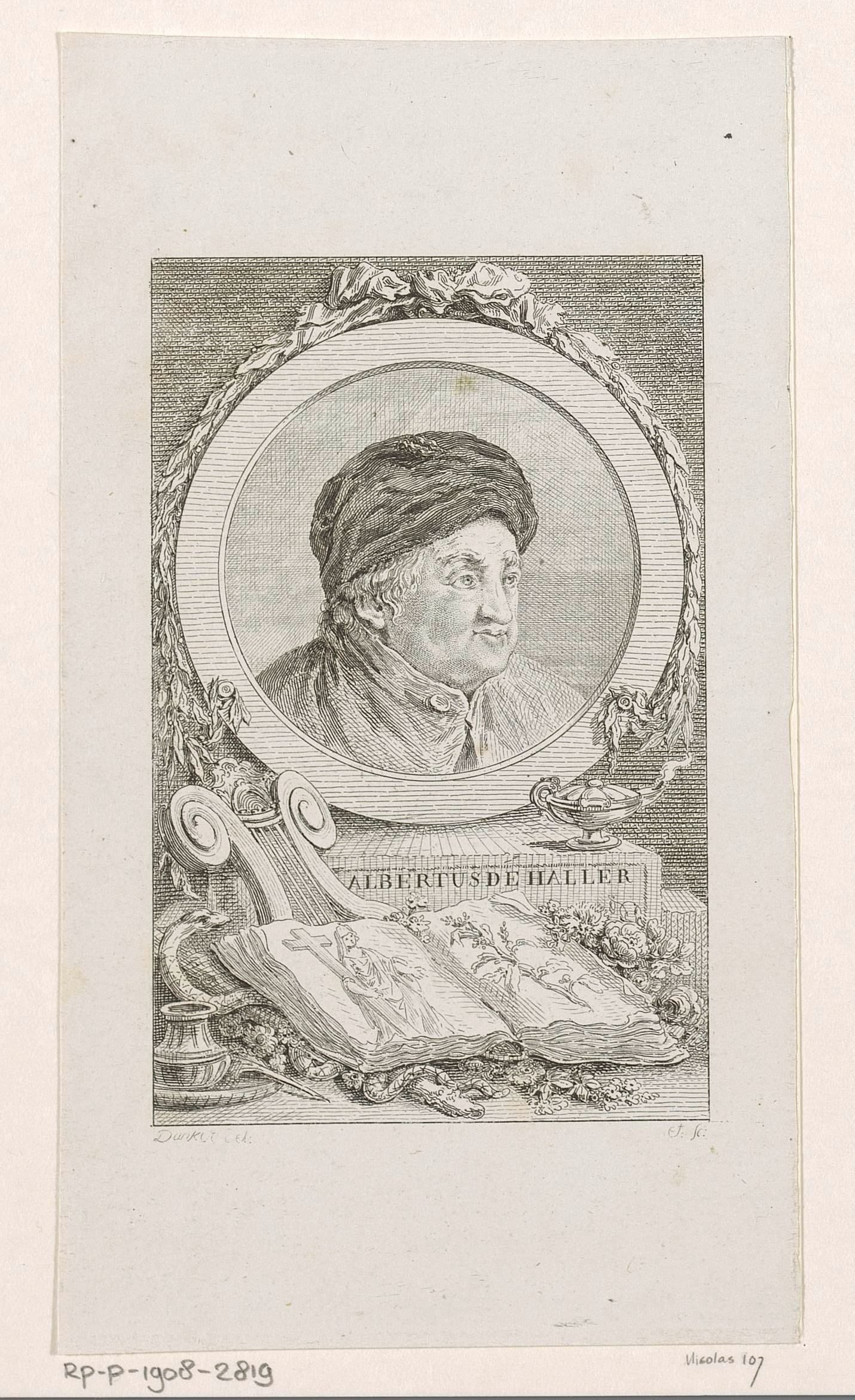 Portret van Albrecht von Haller