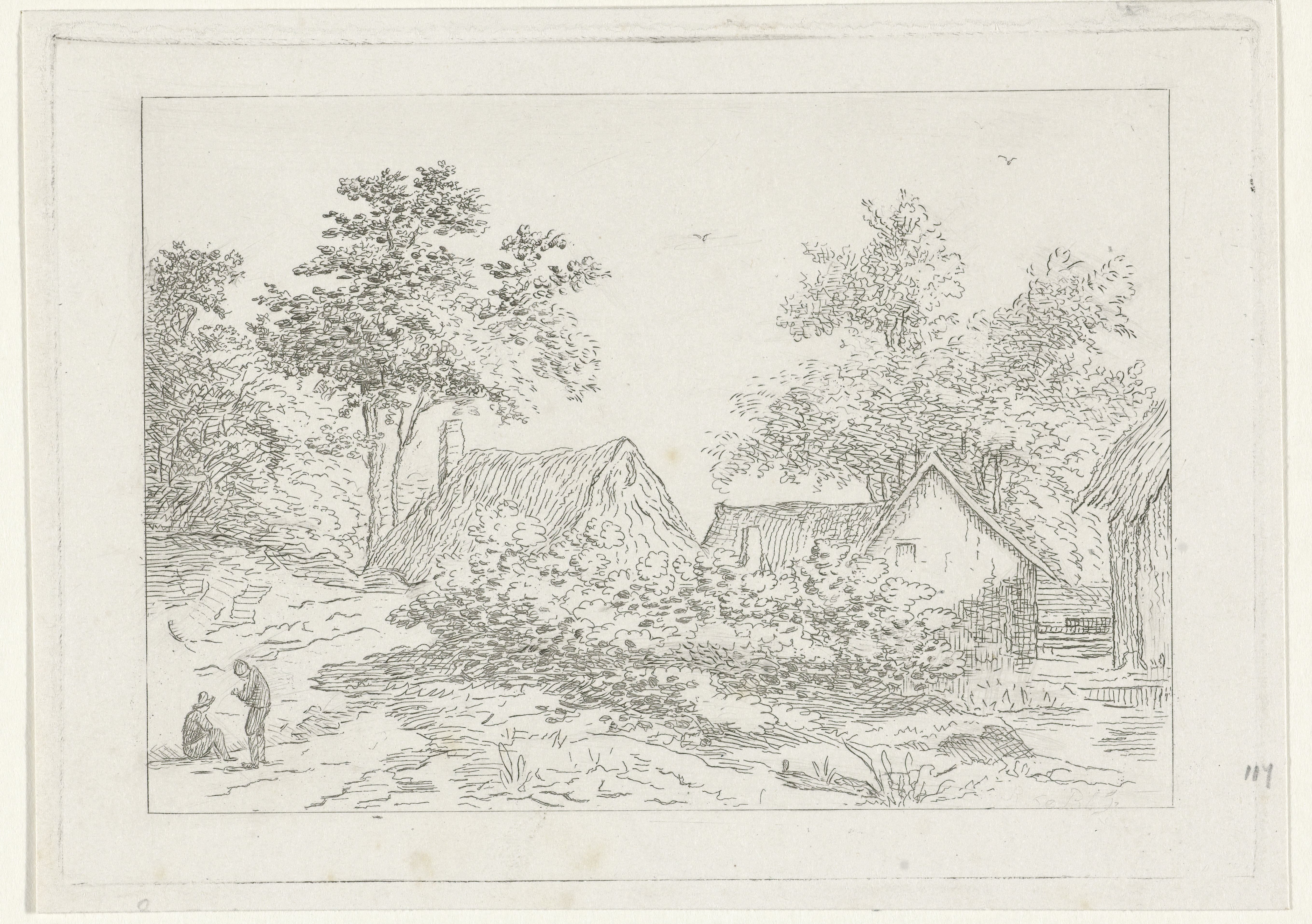 Landschap met boerderijen