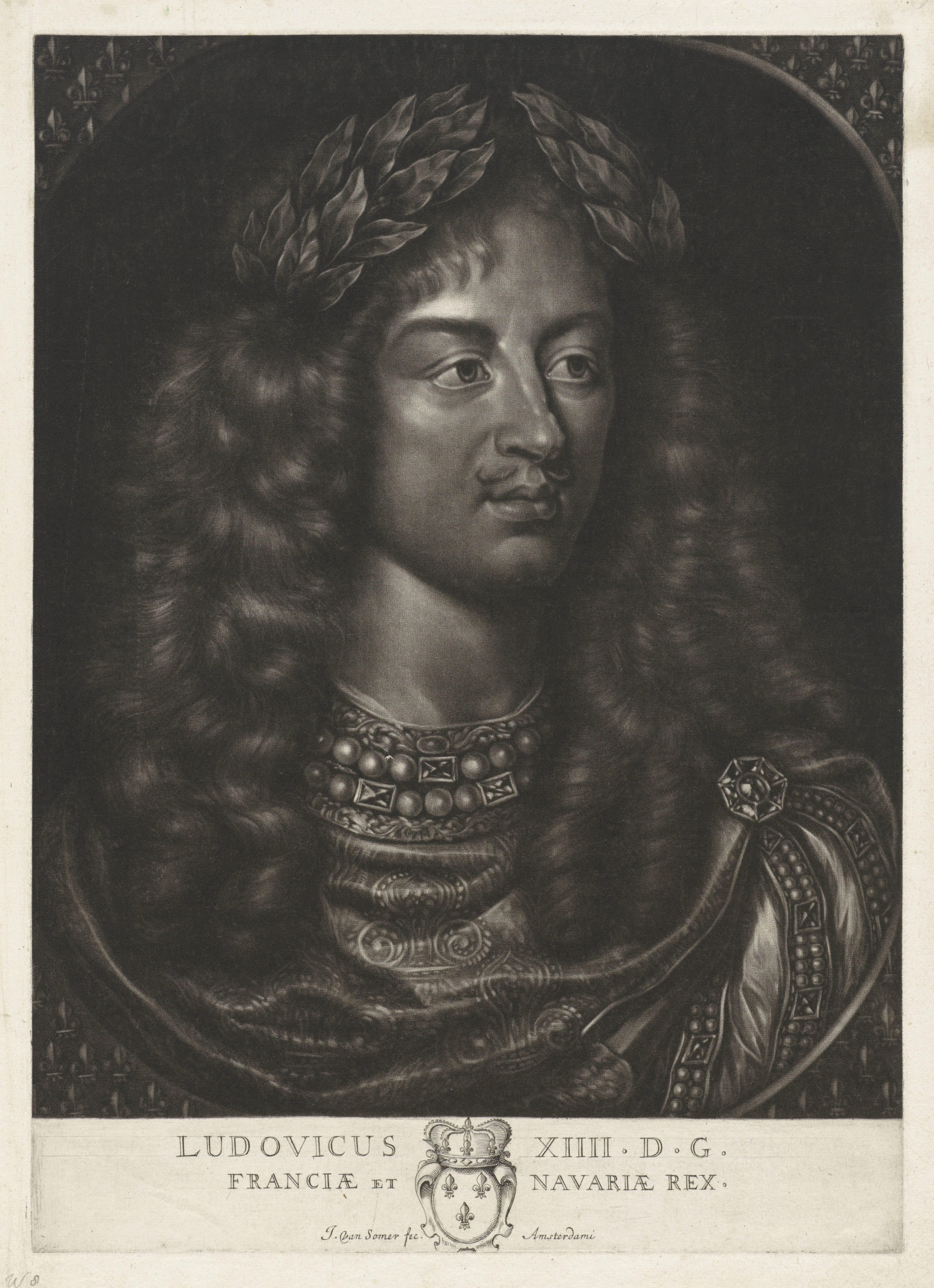 Portret van Lodewijk XIV, koning van Frankrijk