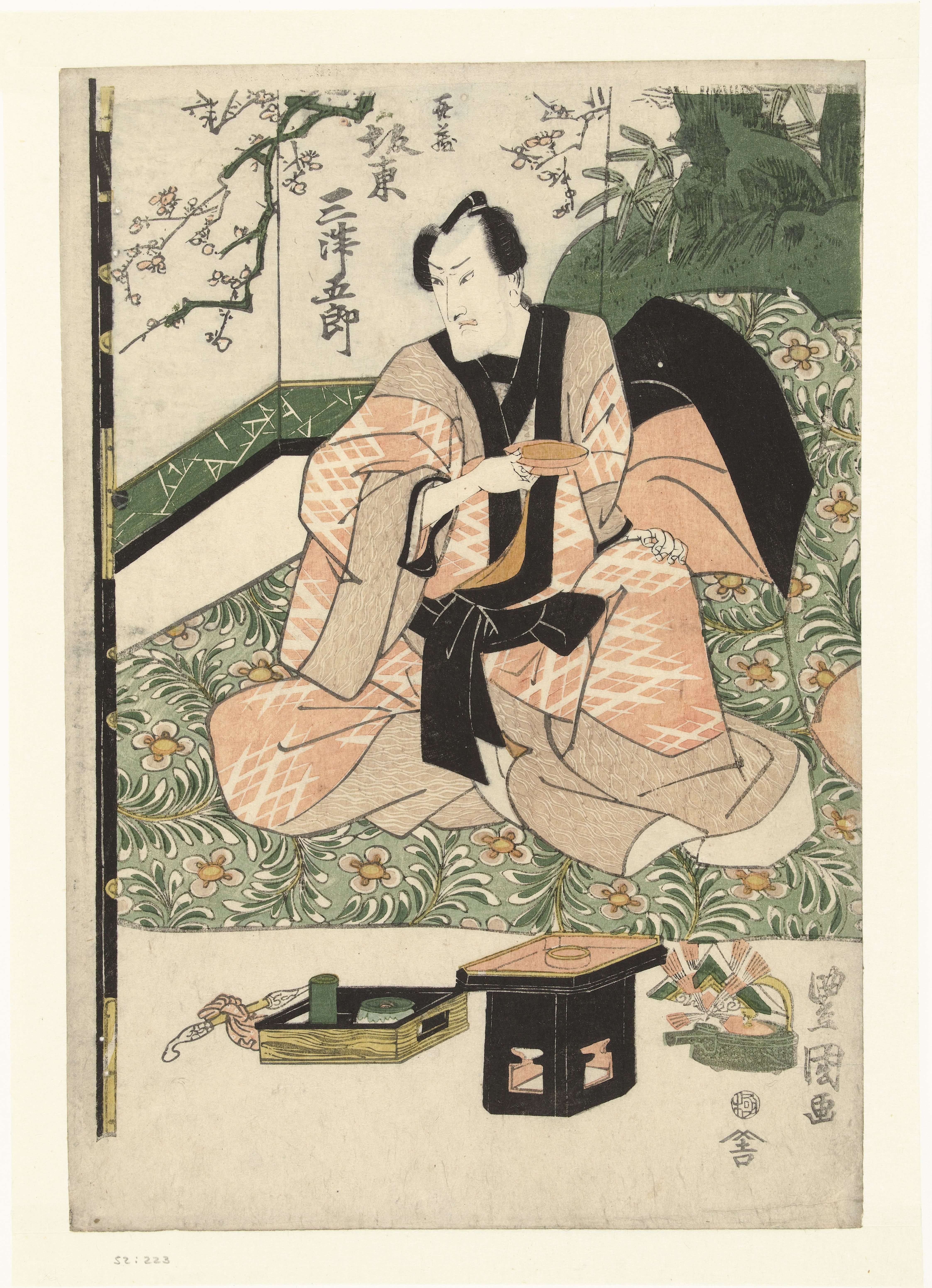 Acteur Bando Mitsugoro III in de rol van Kizo.