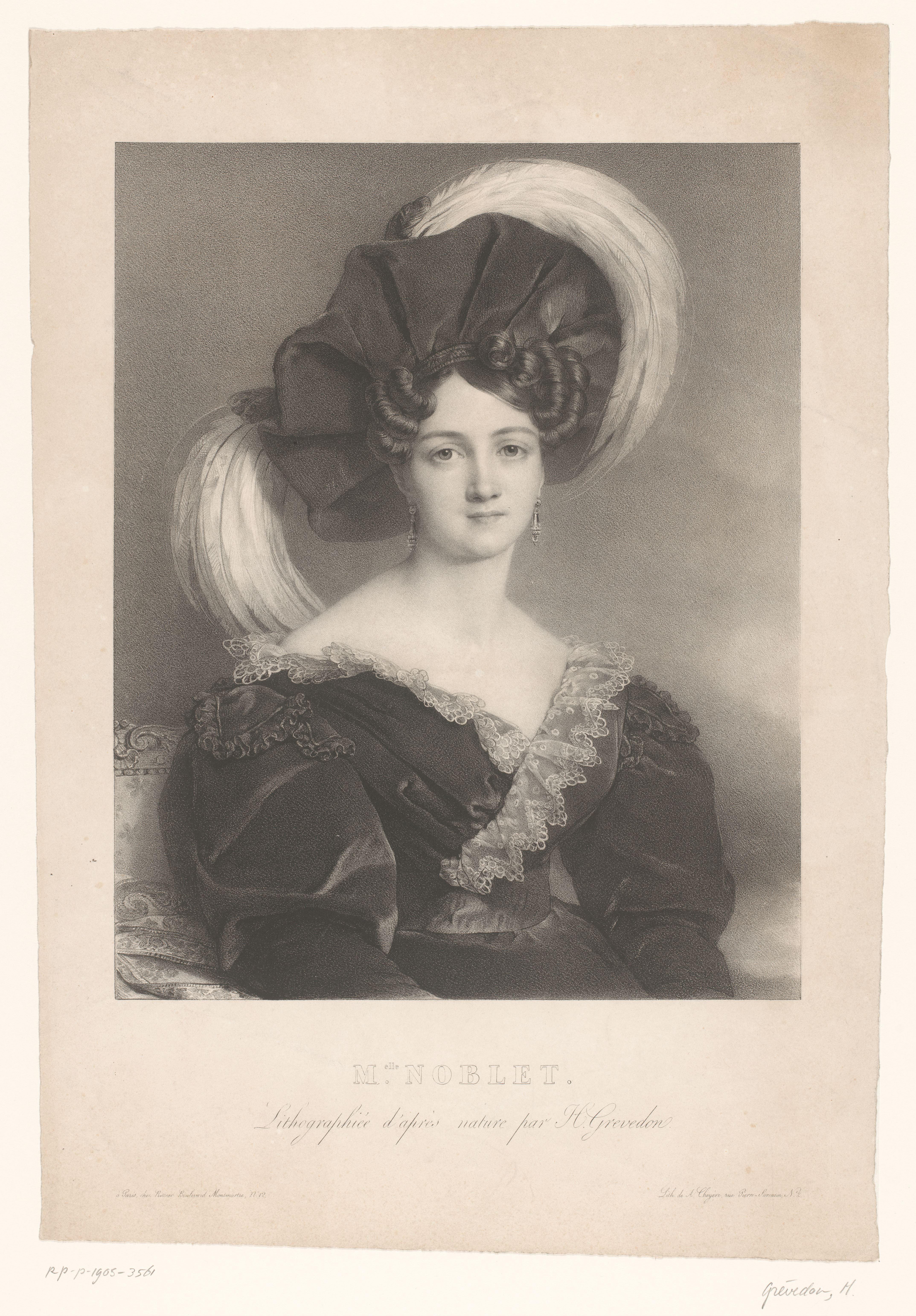 Portret van Alexandrine Noblet