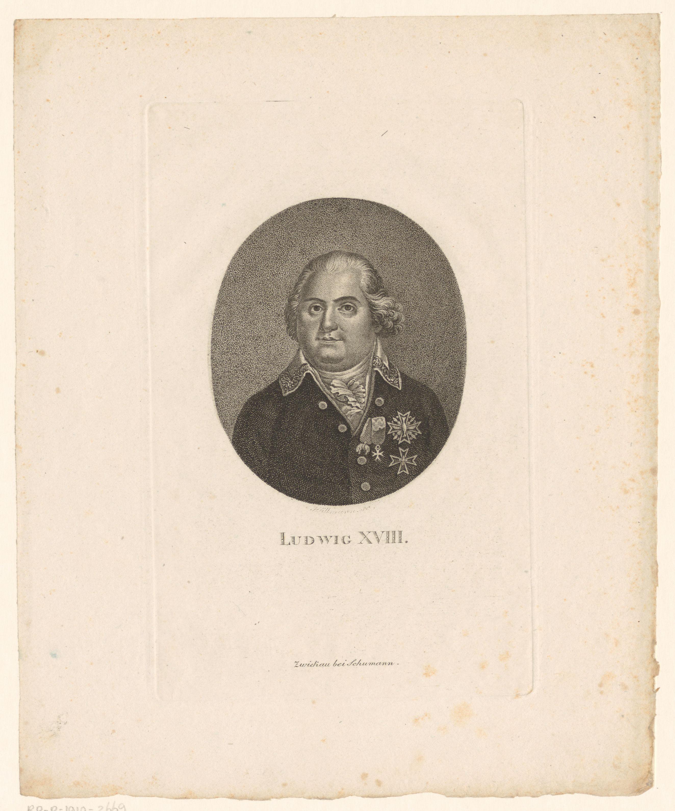 Portret van Lodewijk XVIII