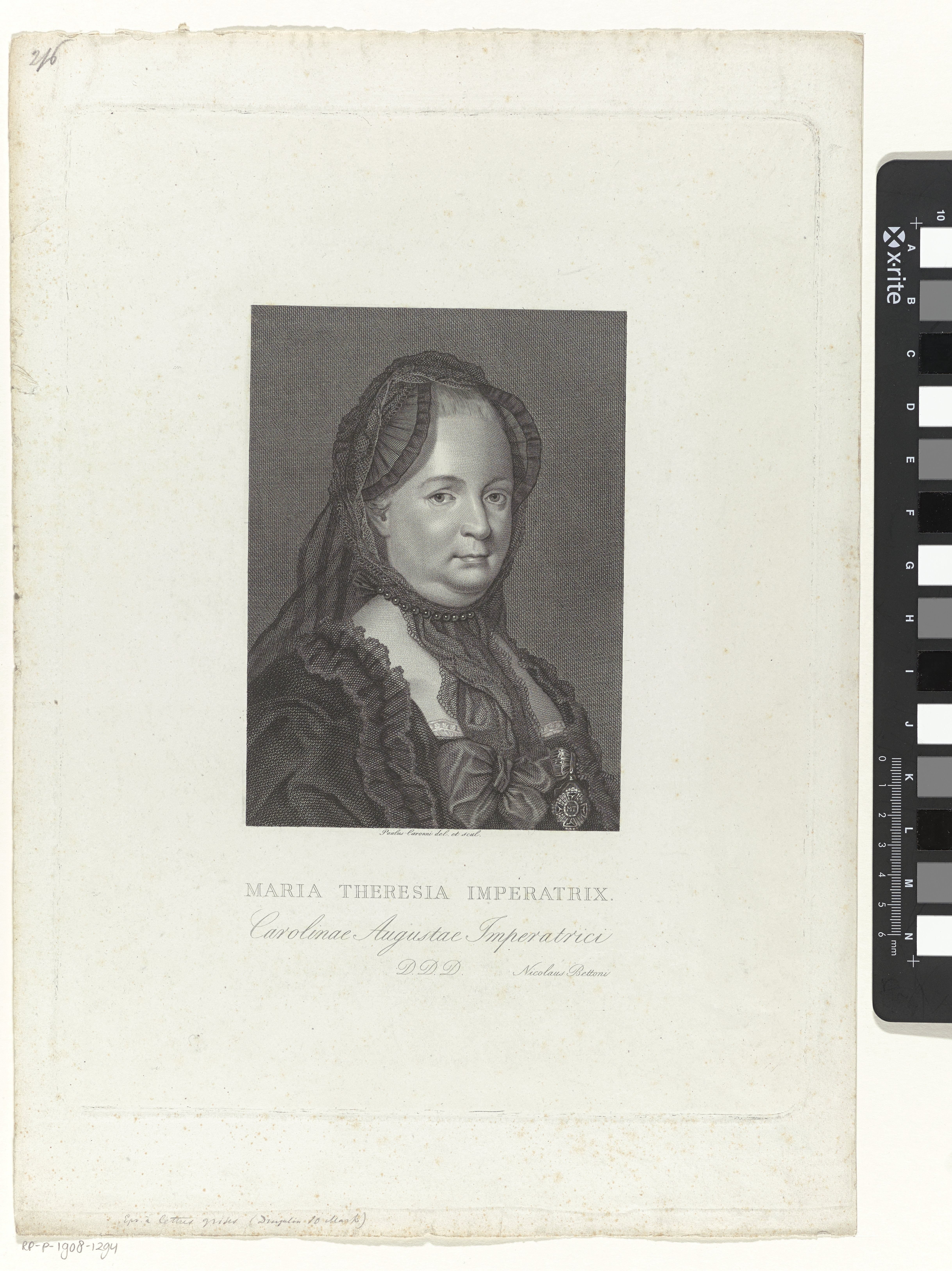 Portret van Maria Theresia van Oostenrijk