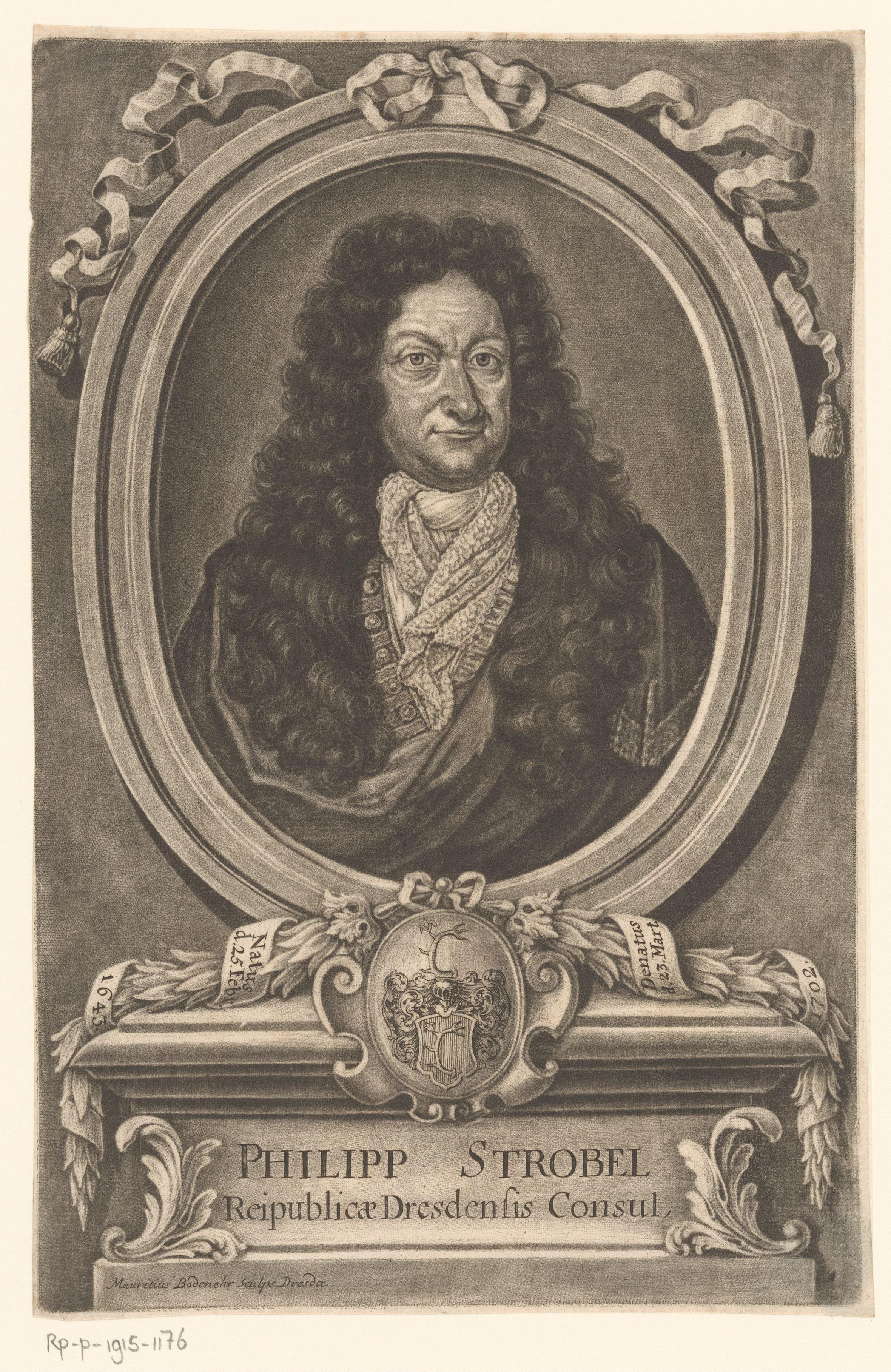Portret van Philipp Strobel