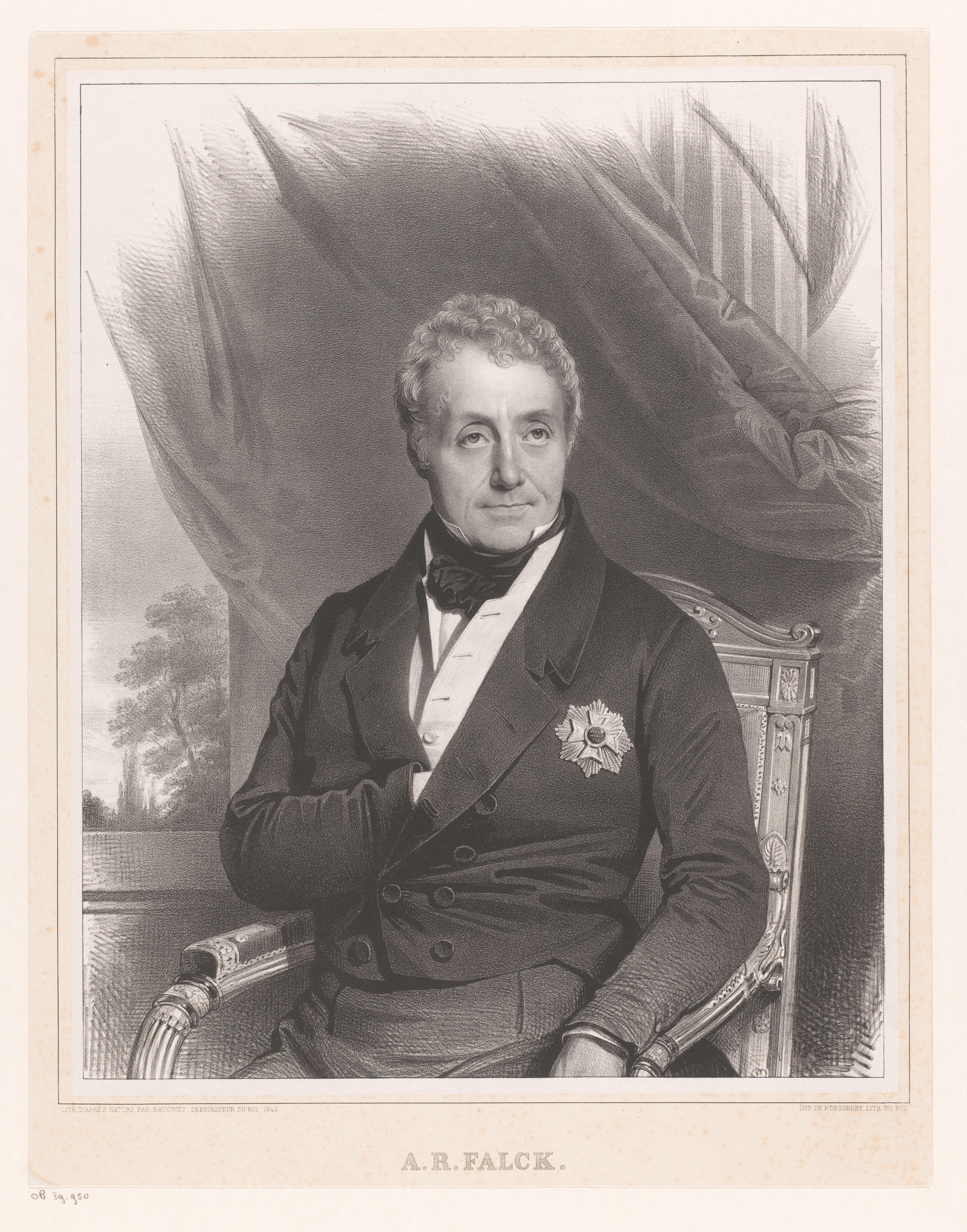 Portret van Anton Reinhard Falck