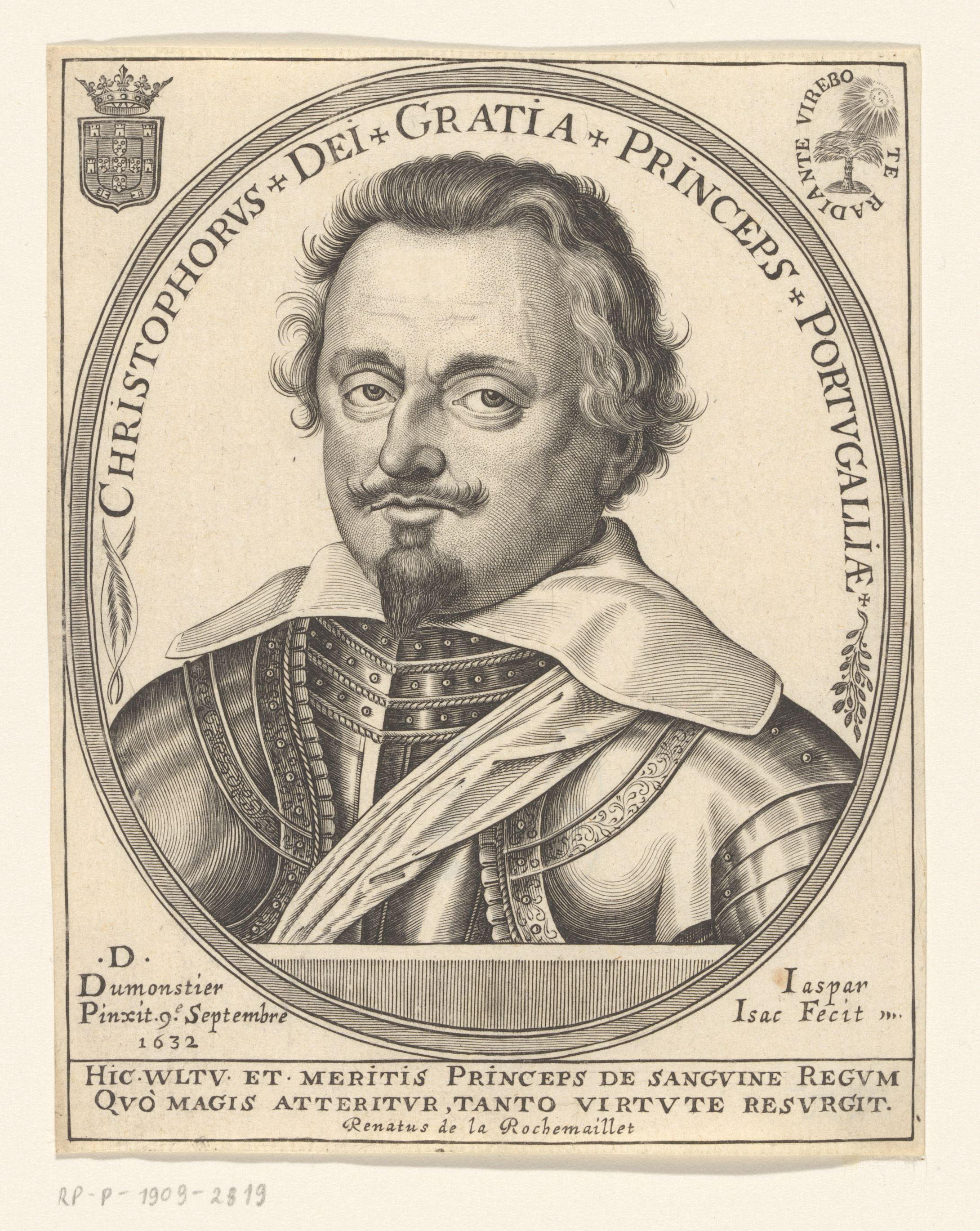Portret van Christoffel van Portugal