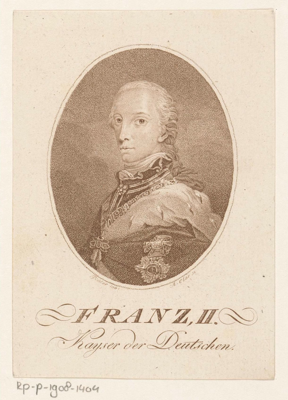 Portret van Frans II Josef Karel