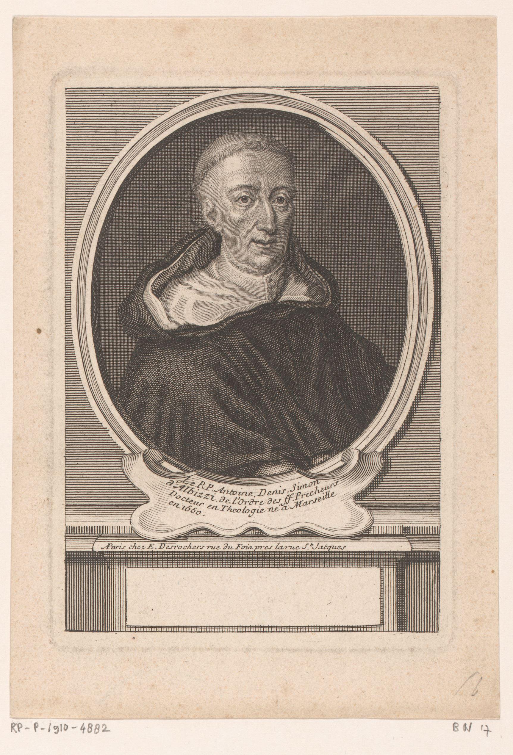 Portret van Antoine Denis Simon Albizzi