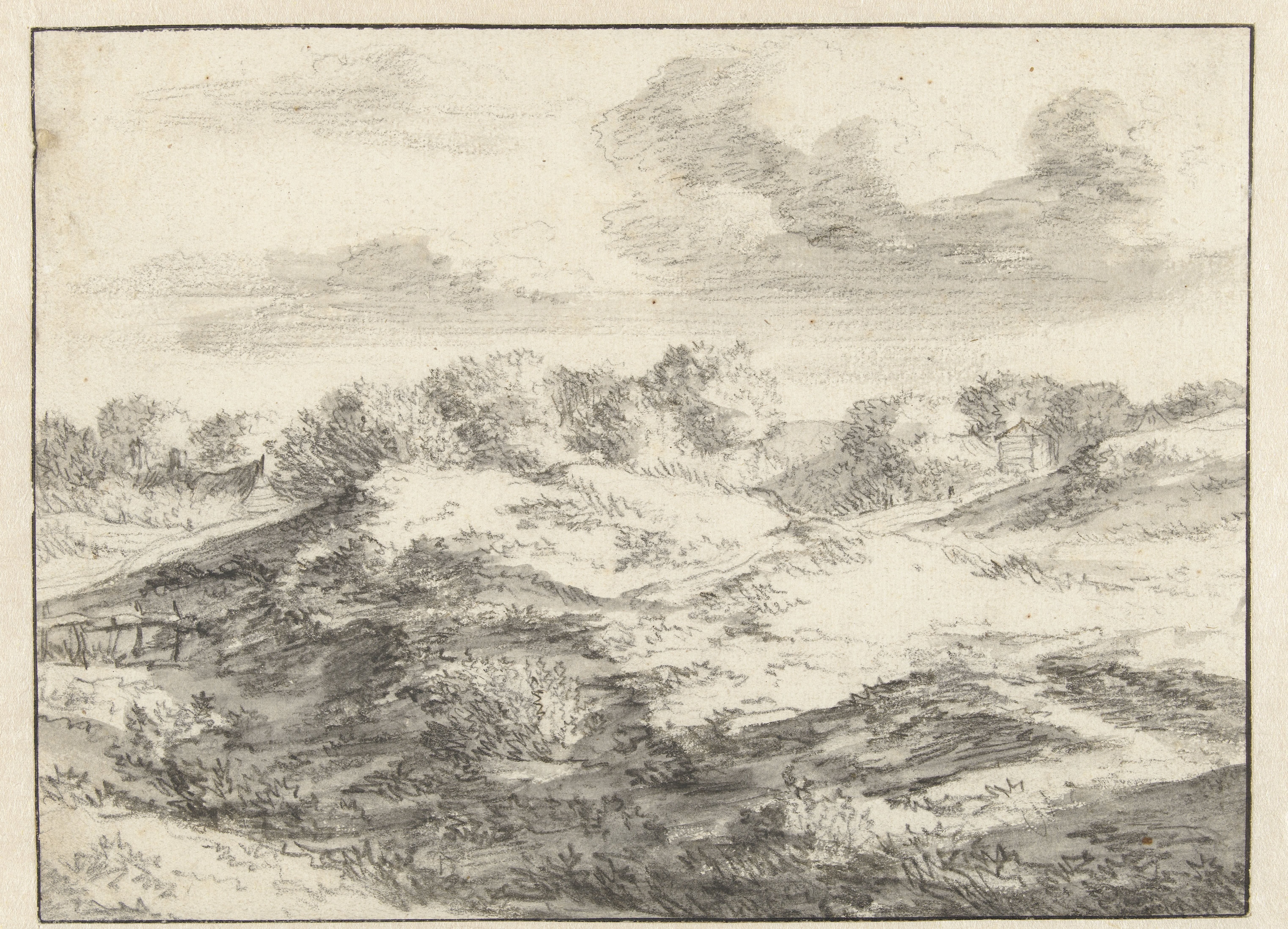 Dune Landscape, with a Cottage in the Distance