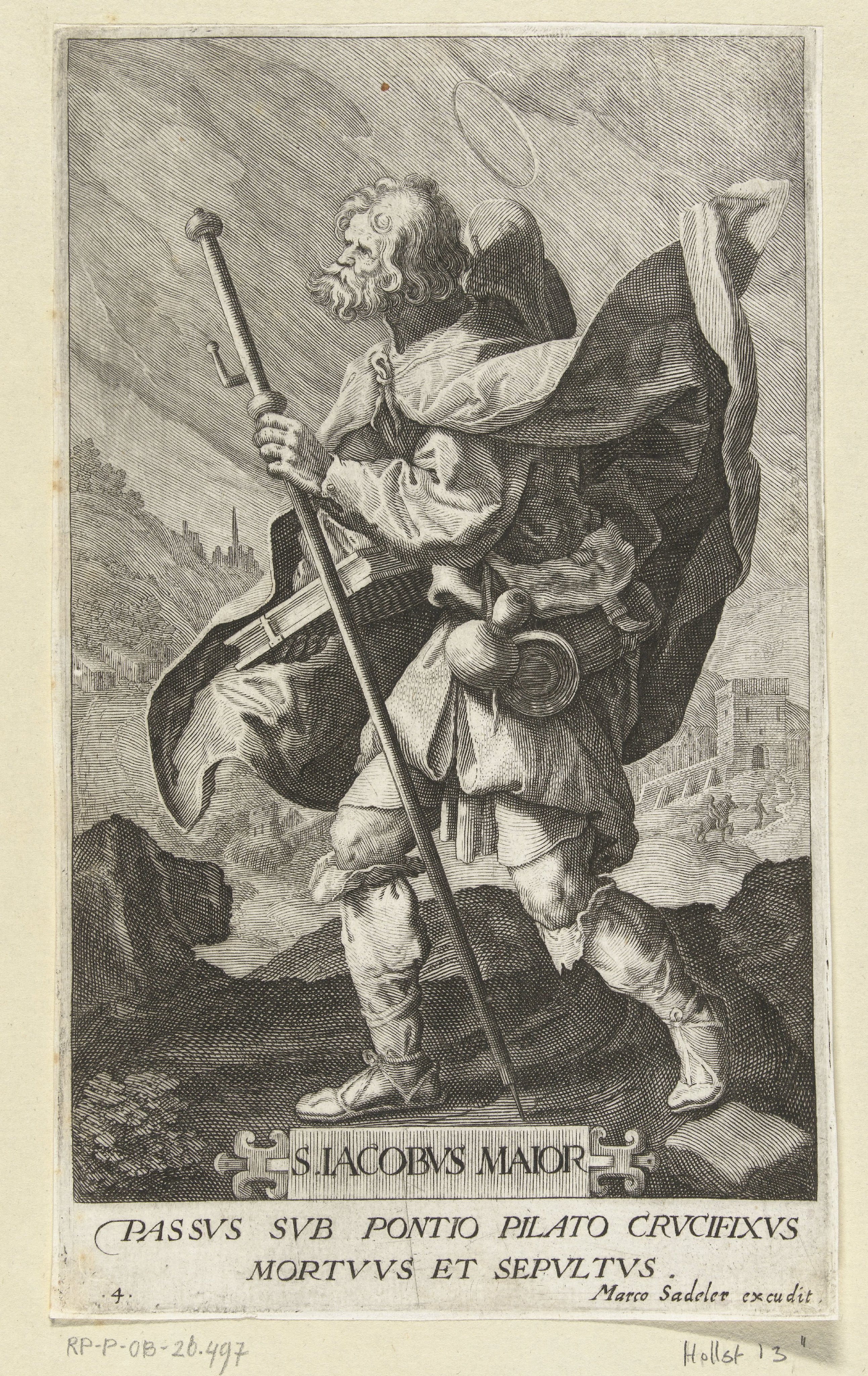 Apostel Jakobus de Meerdere (Jacobus Maior) als pelgrim