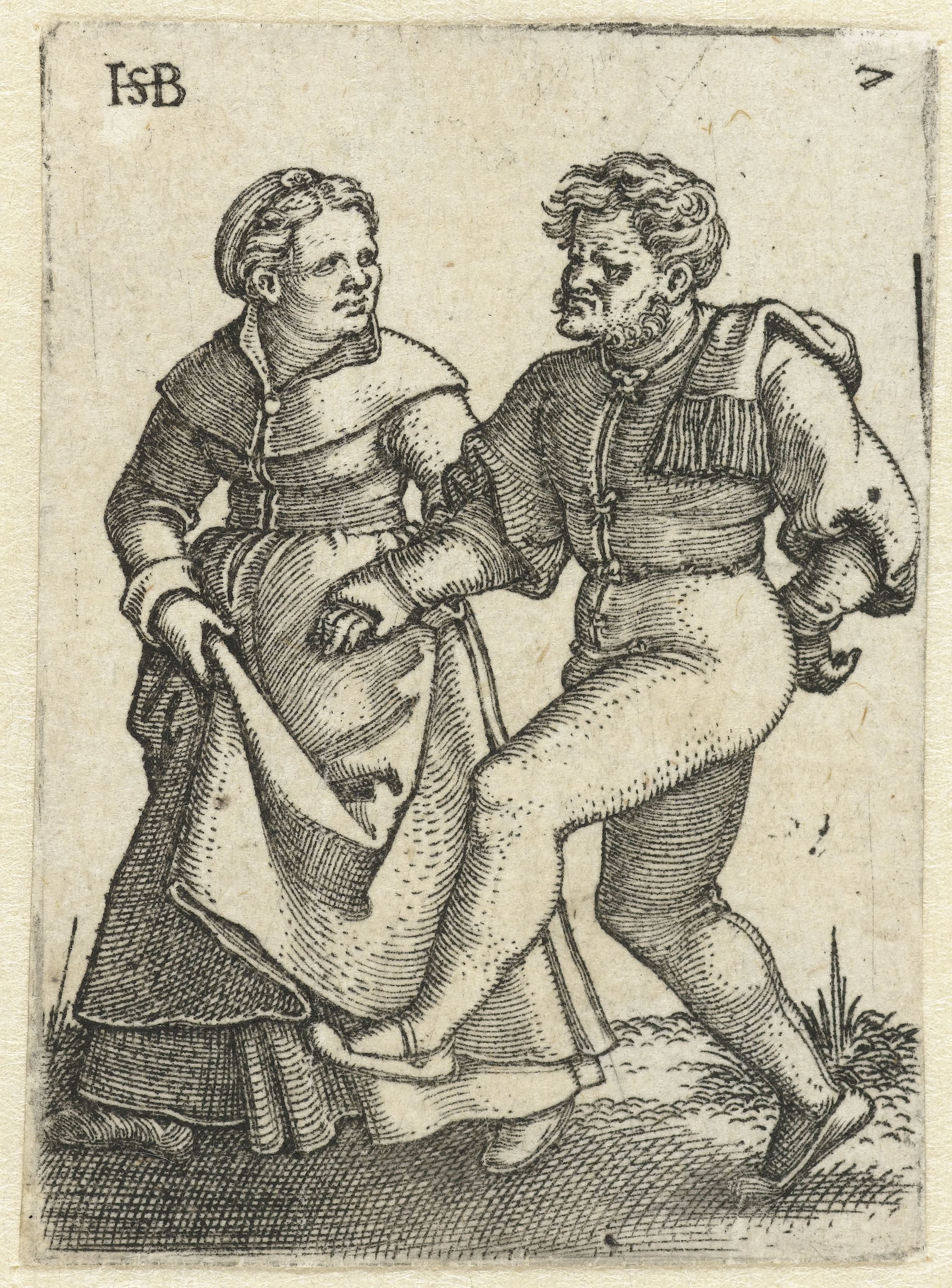 Dansend boerenpaar