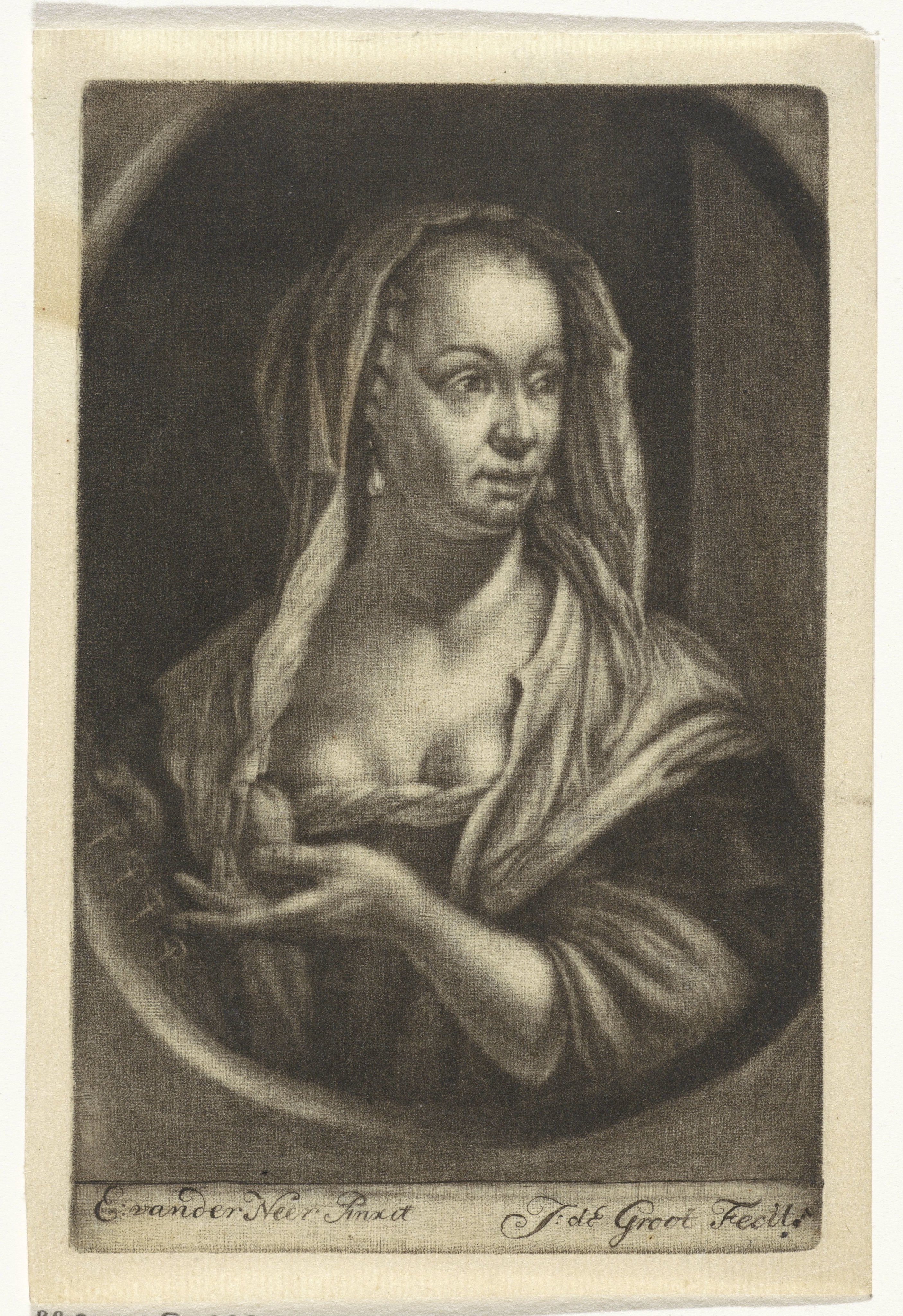 Vrouw met bladmuziek