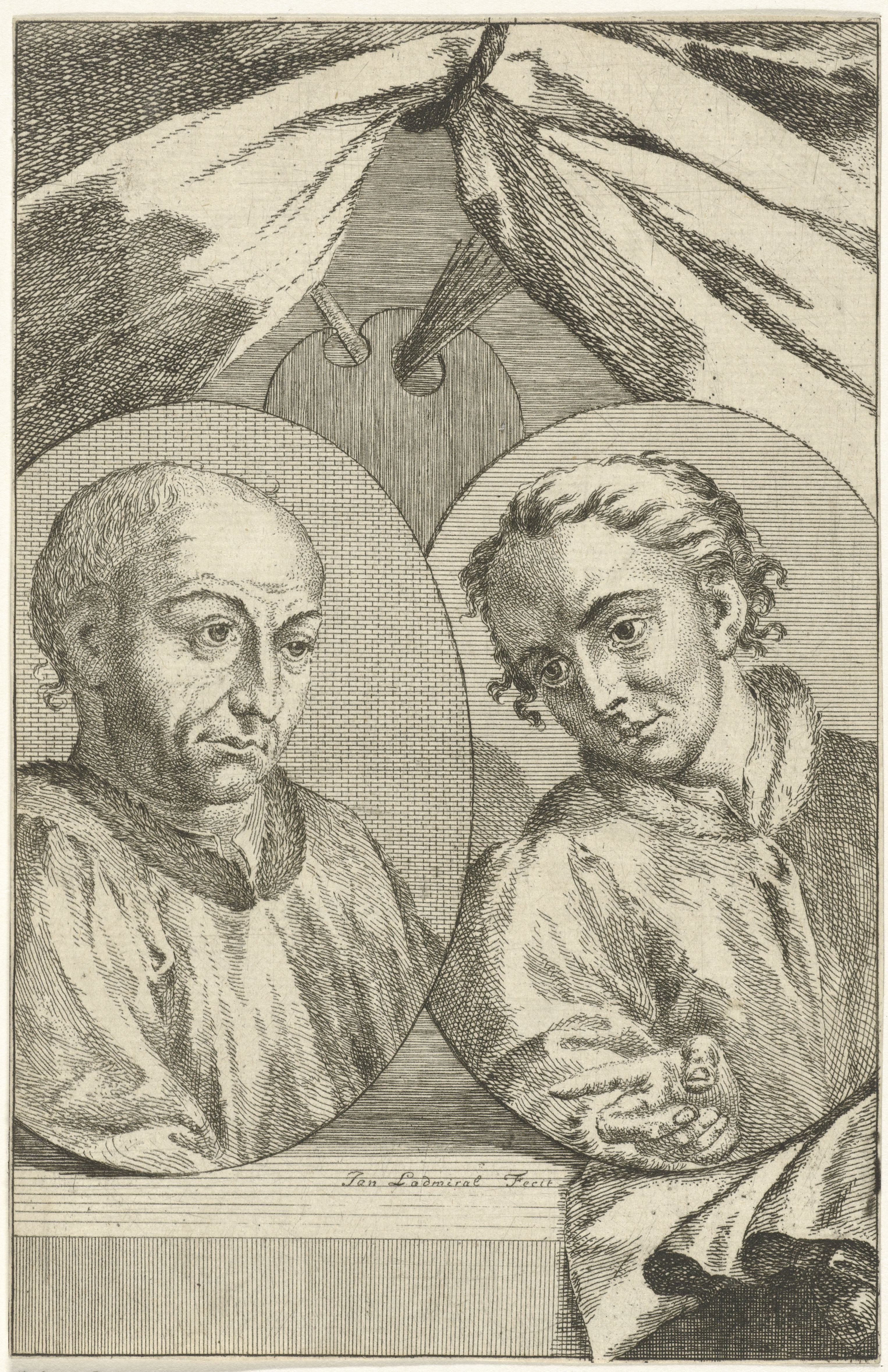 Dubbelportret van Jan en Hubert van Eyck