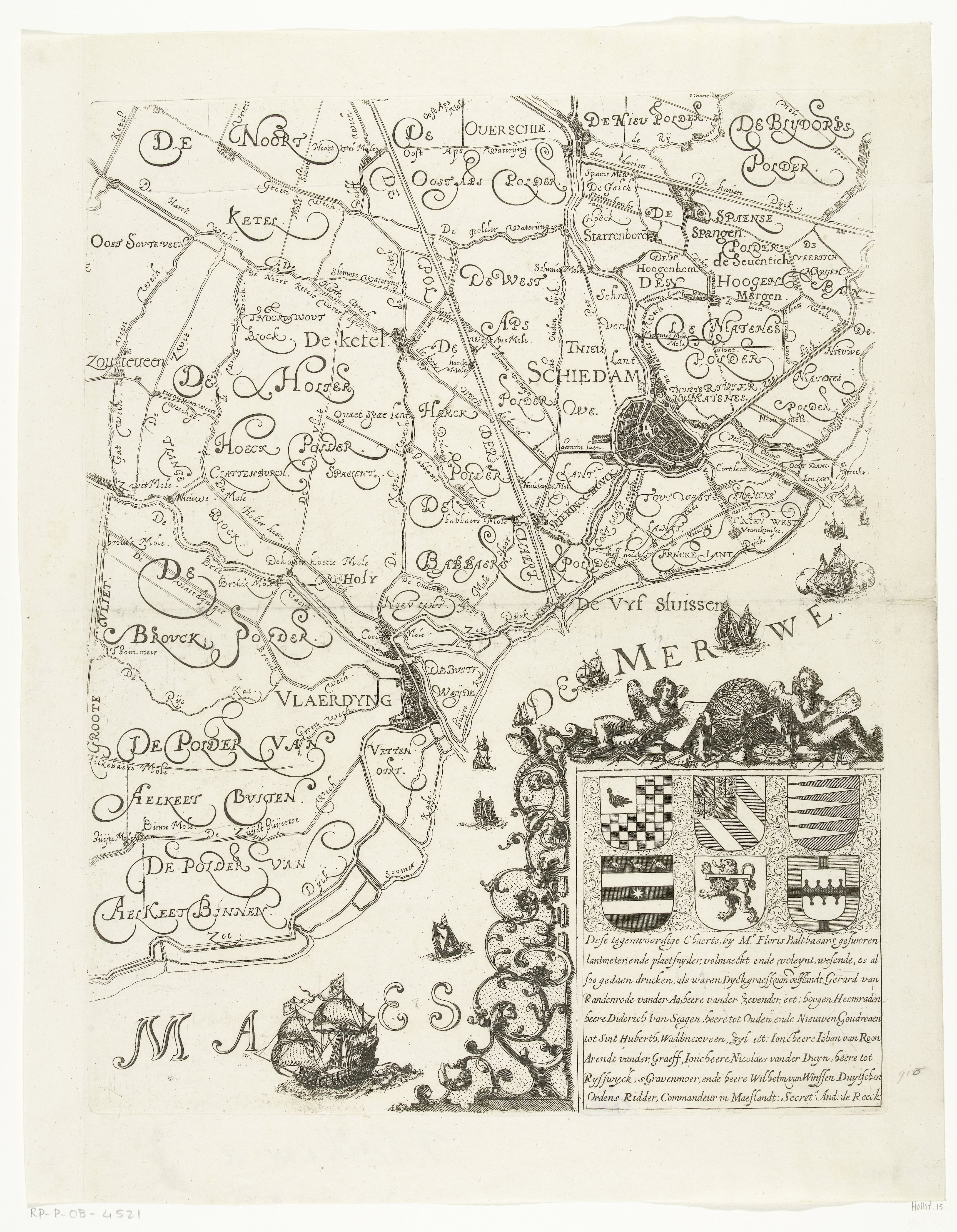 Kaart van Delfland (blad rechtsonder)