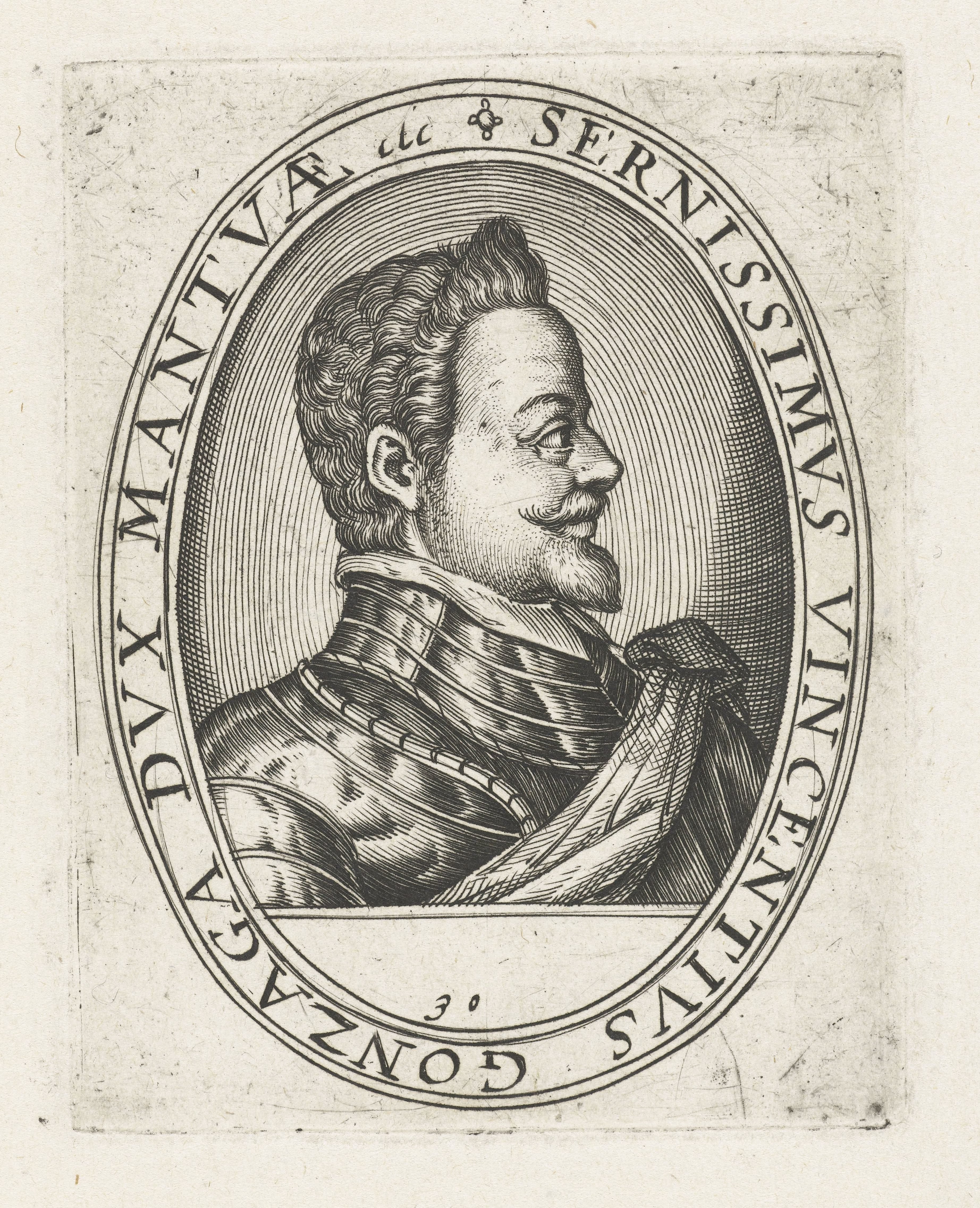 Portret van Vincenzo I Gonzaga, hertog van Mantua en Montferrat