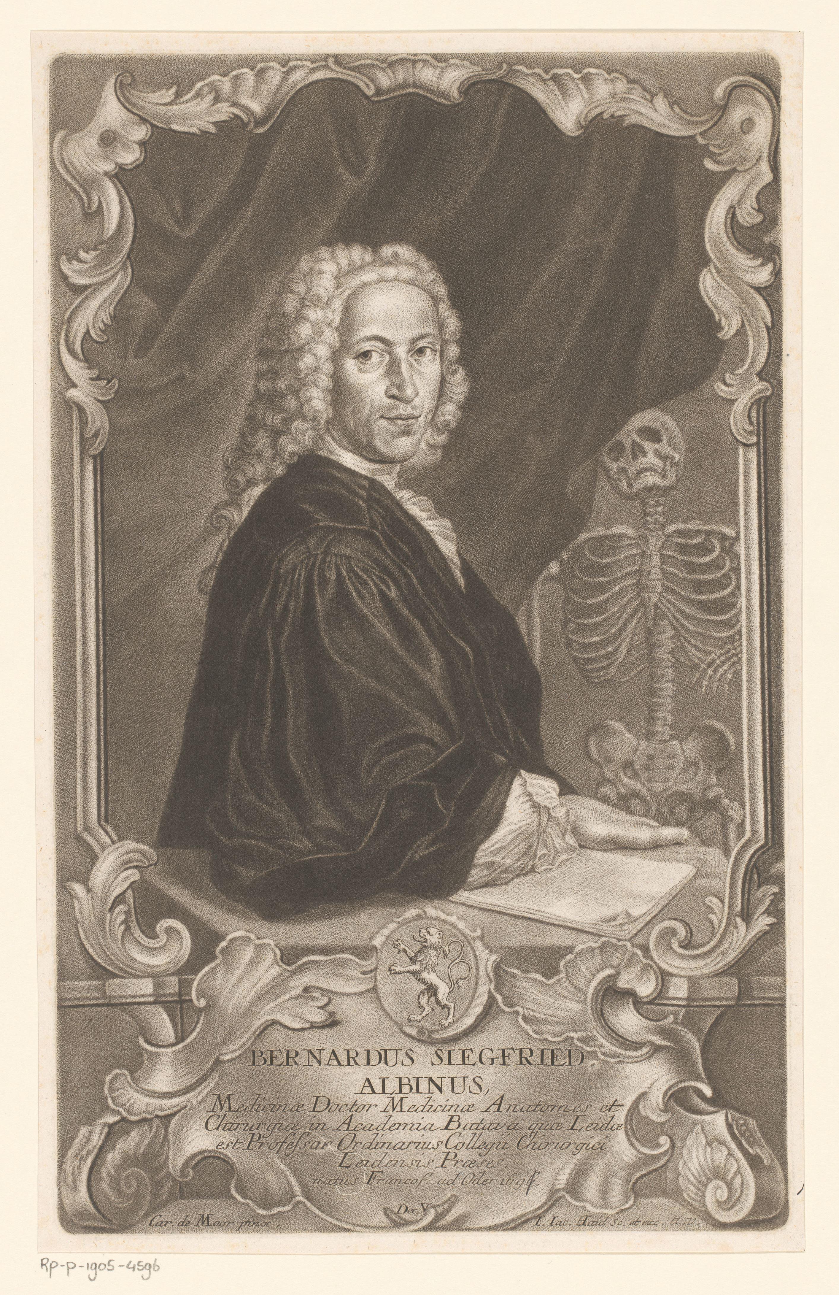 Portret van Bernard Siegfried Albinus