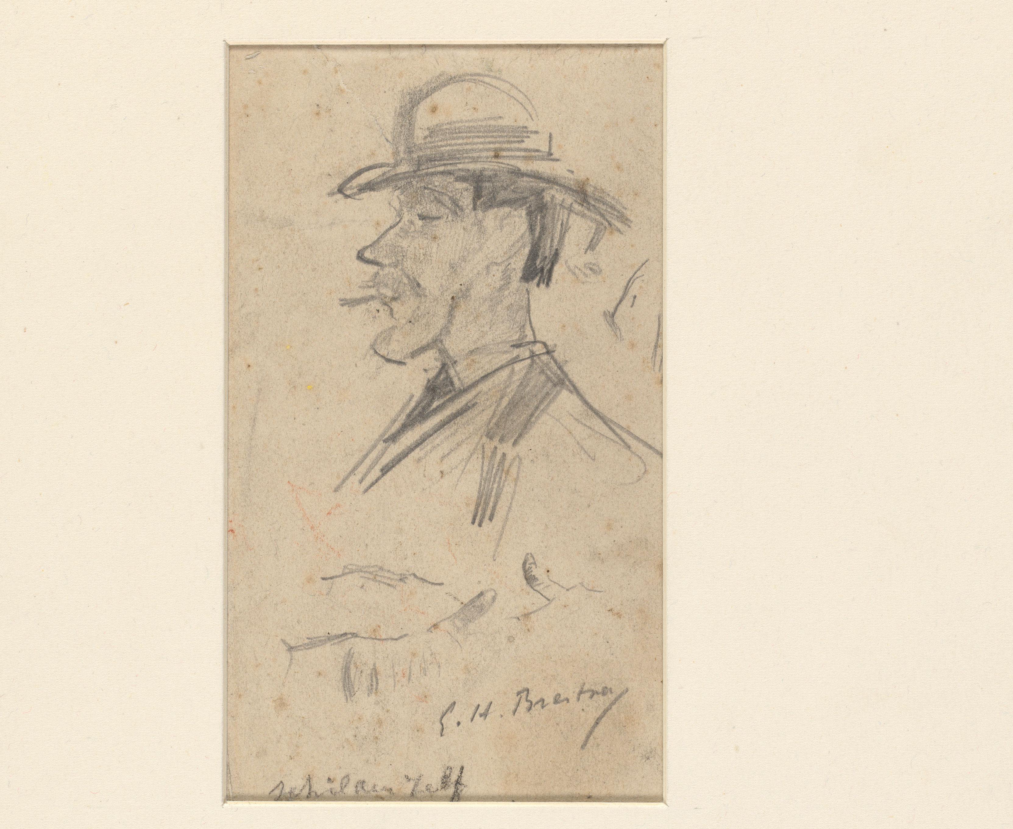 Zelfportret van Goerge Hendrik Breitner