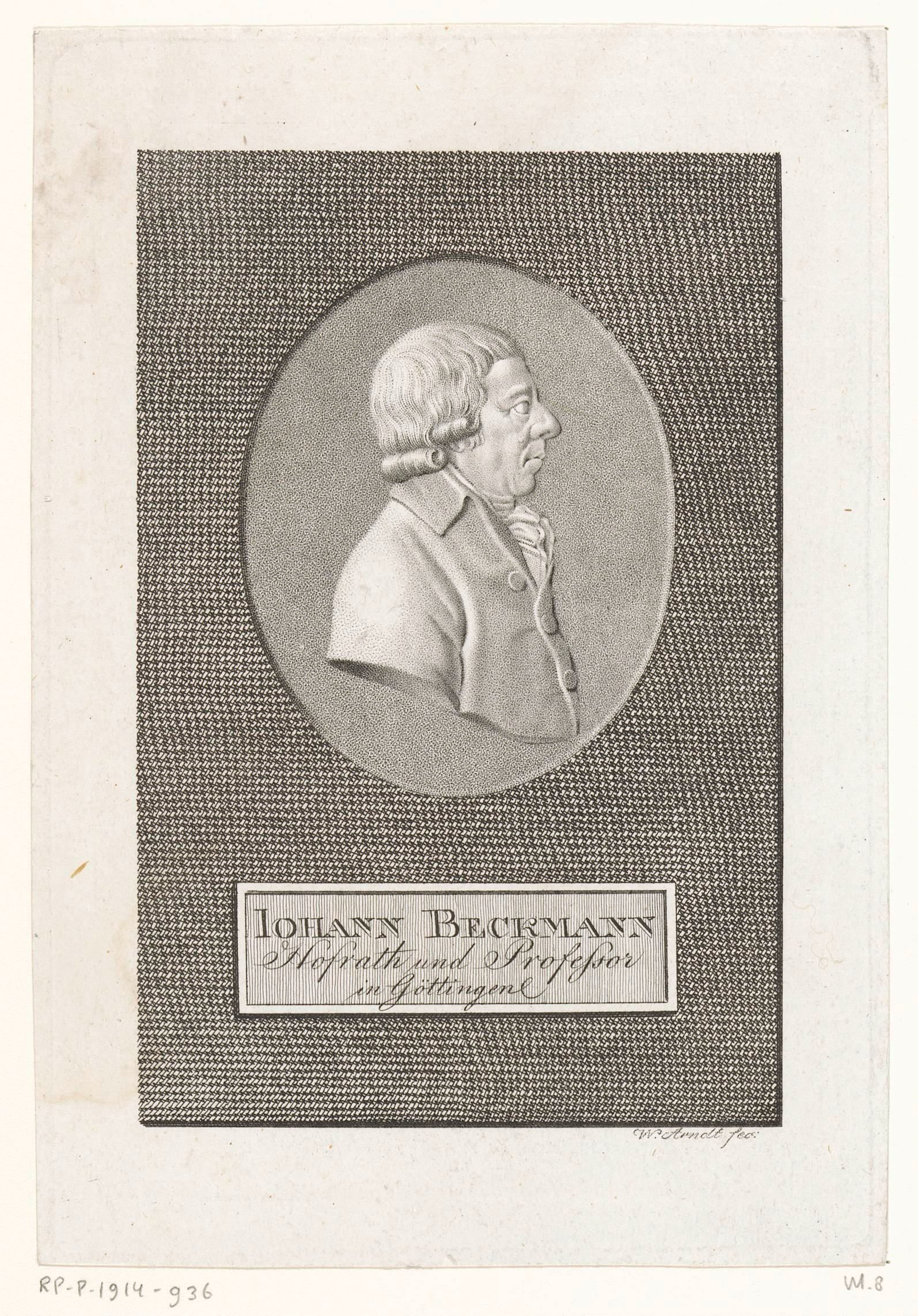 Portret van Johann Beckmann