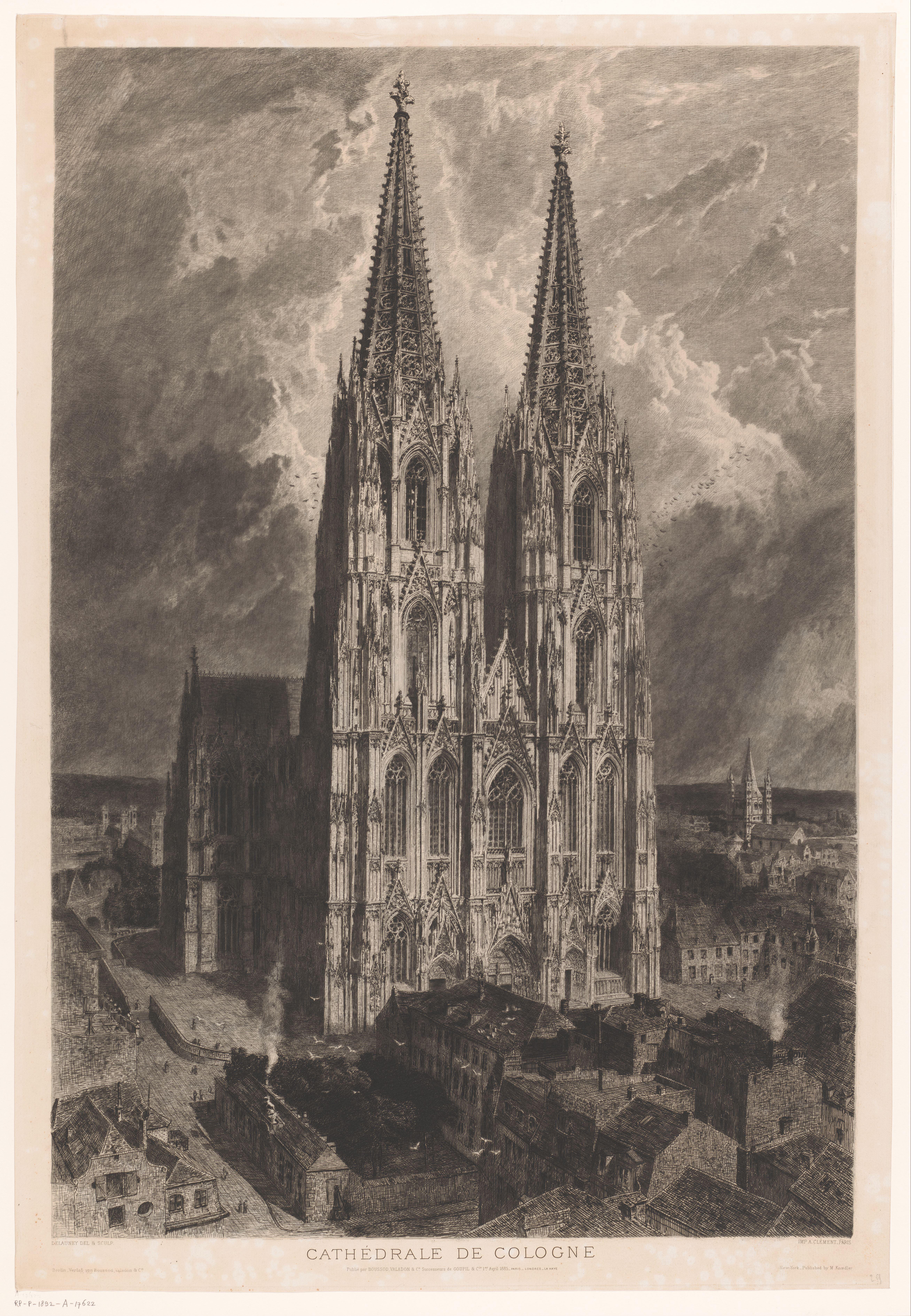 Gezicht op de Domkerk te Keulen