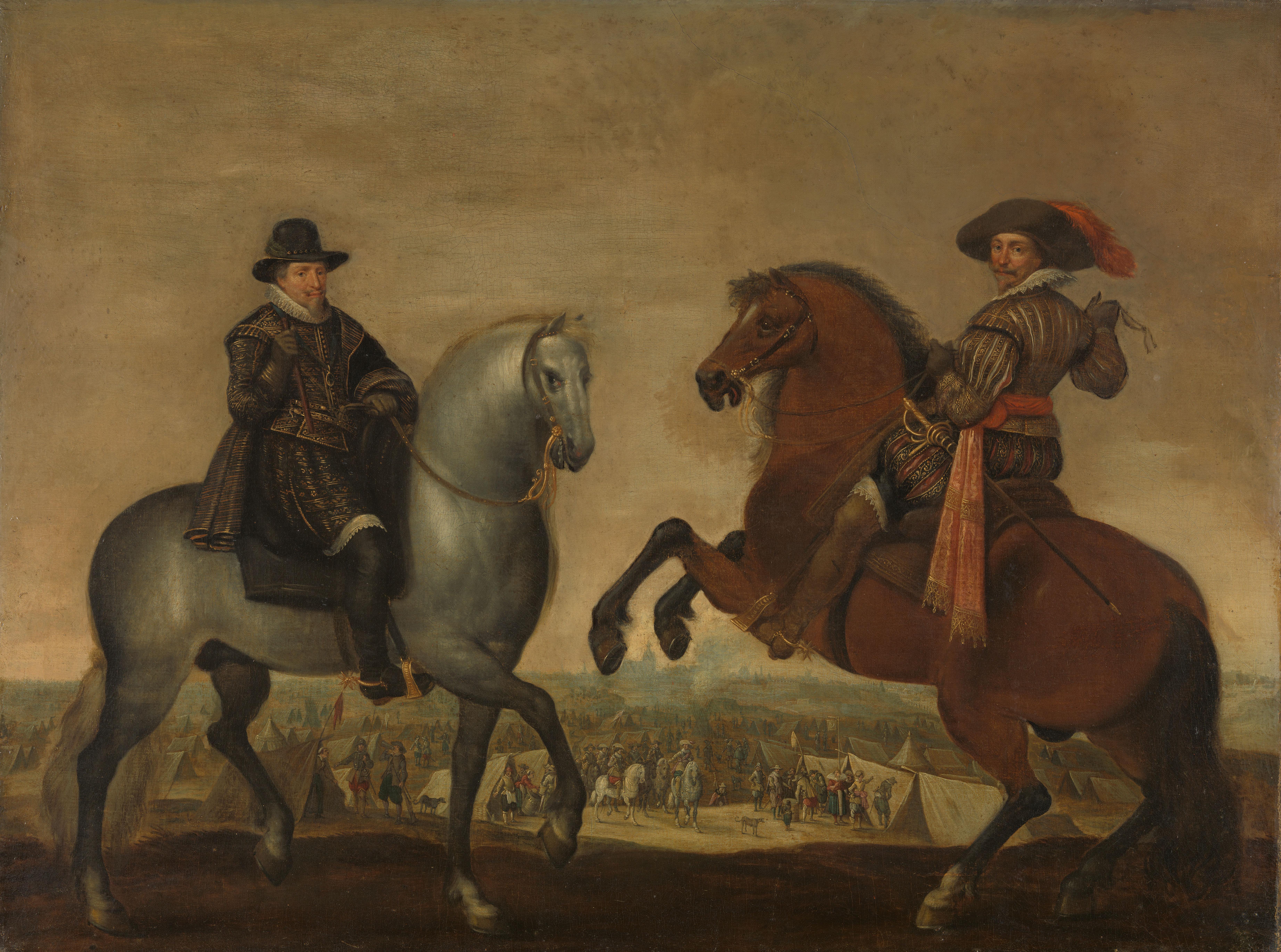 Princes Maurits and Frederik Hendrik on Horseback