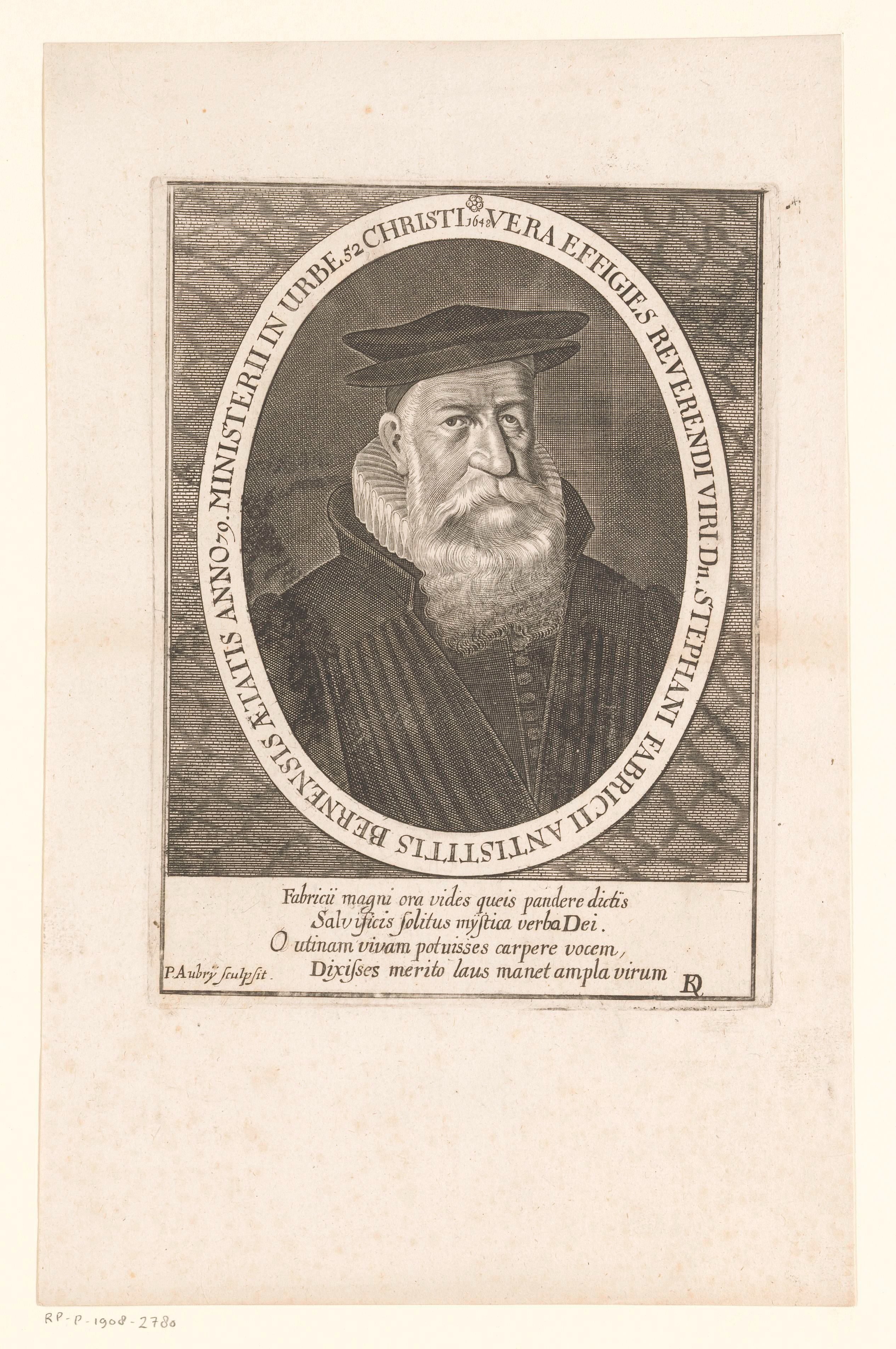 Portret van Stephan Fabricius