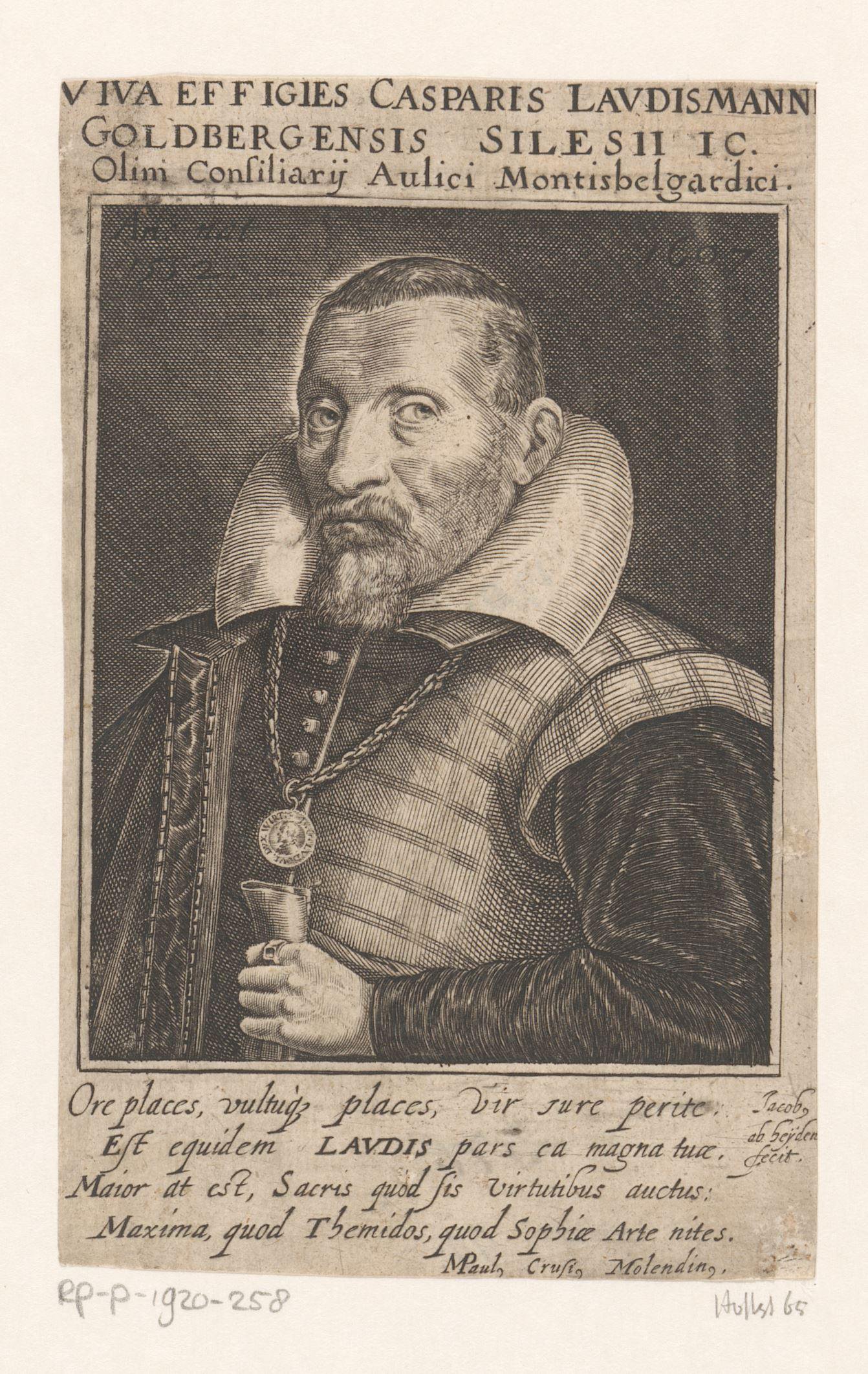 Portret van Caspar Laudismann